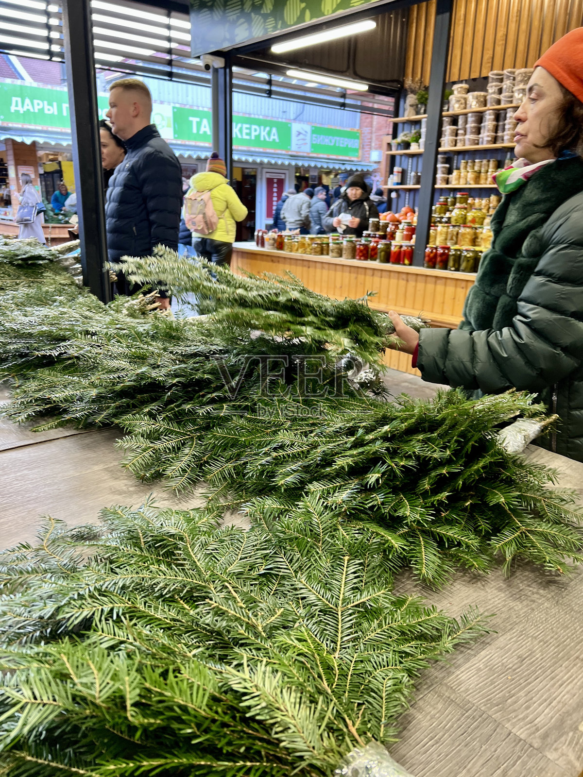 俄罗斯加里宁格勒的圣诞市场照片摄影图片