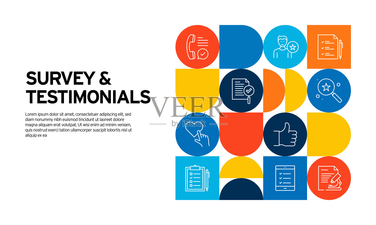 与调查和评价相关的矢量插图。反馈、评论、客户、满意度、质量、评分插画图片素材