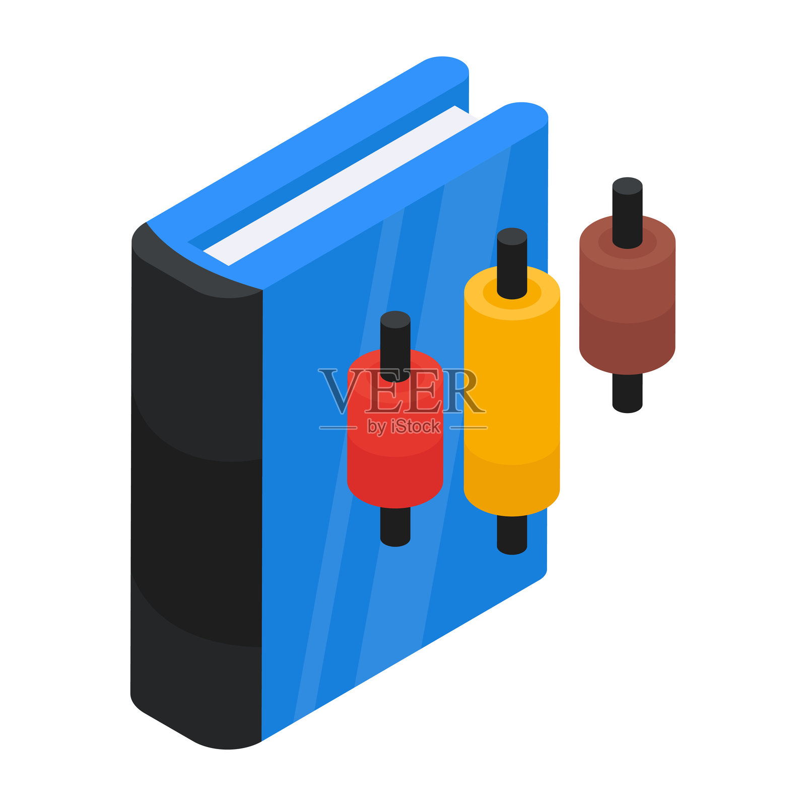 独特的书籍设计图标插画图片素材