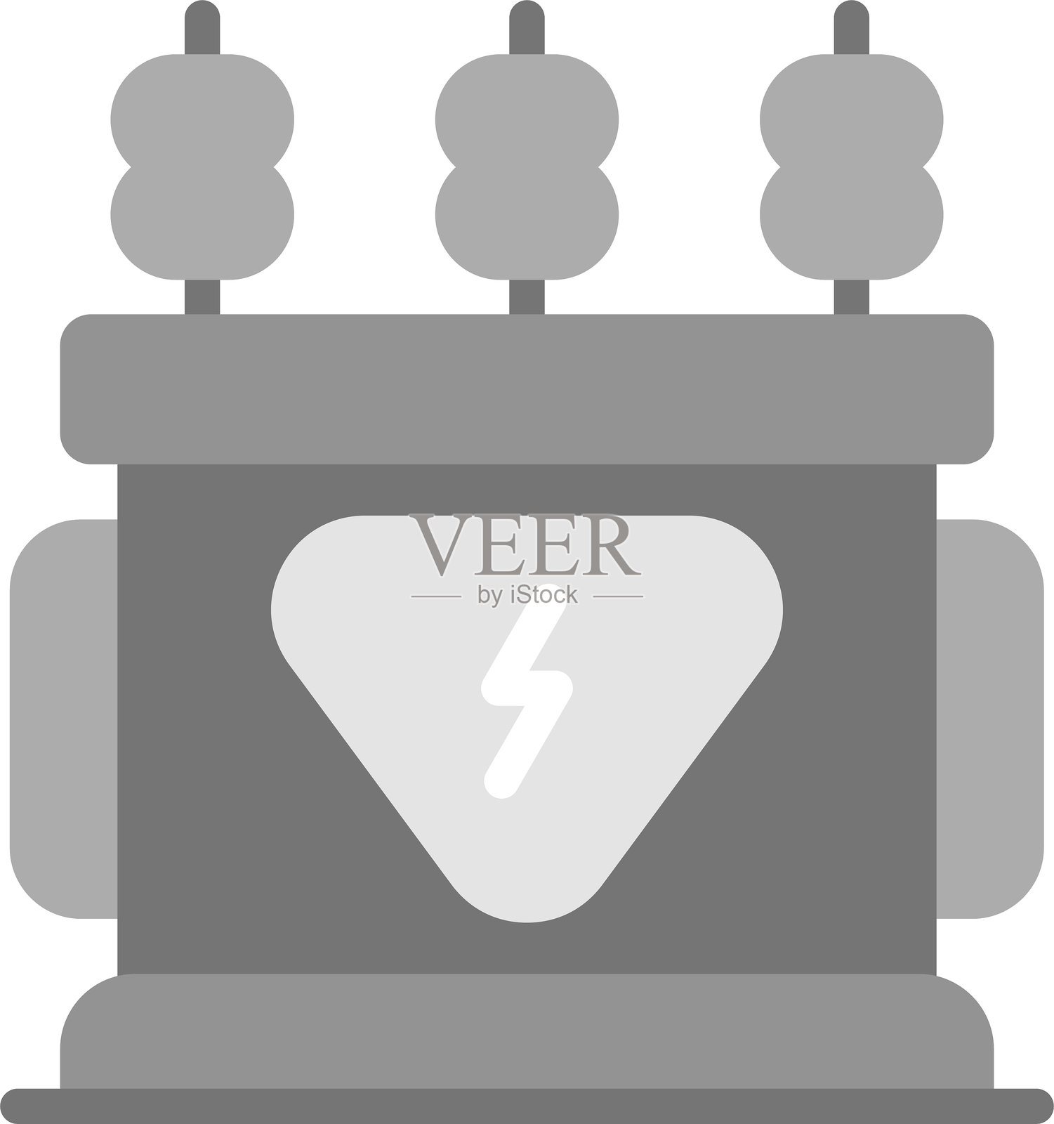 电力变压器图标插画图片素材