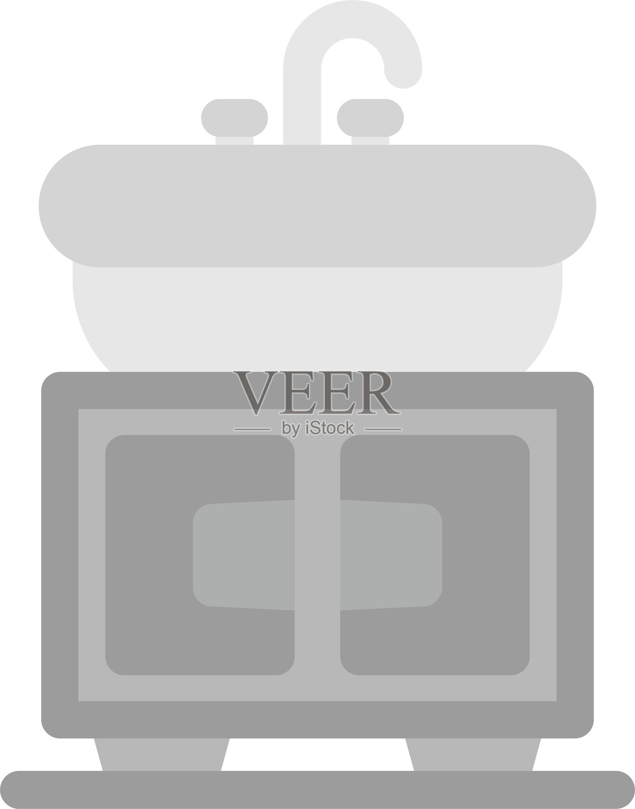 洗手盆图标插画图片素材