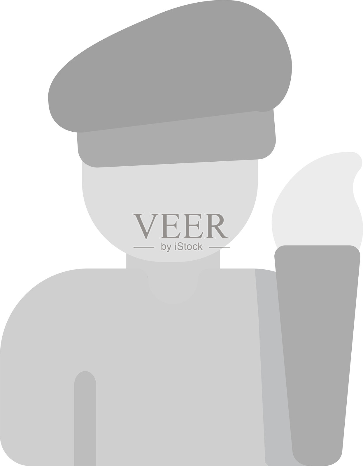 艺术家图标插画图片素材