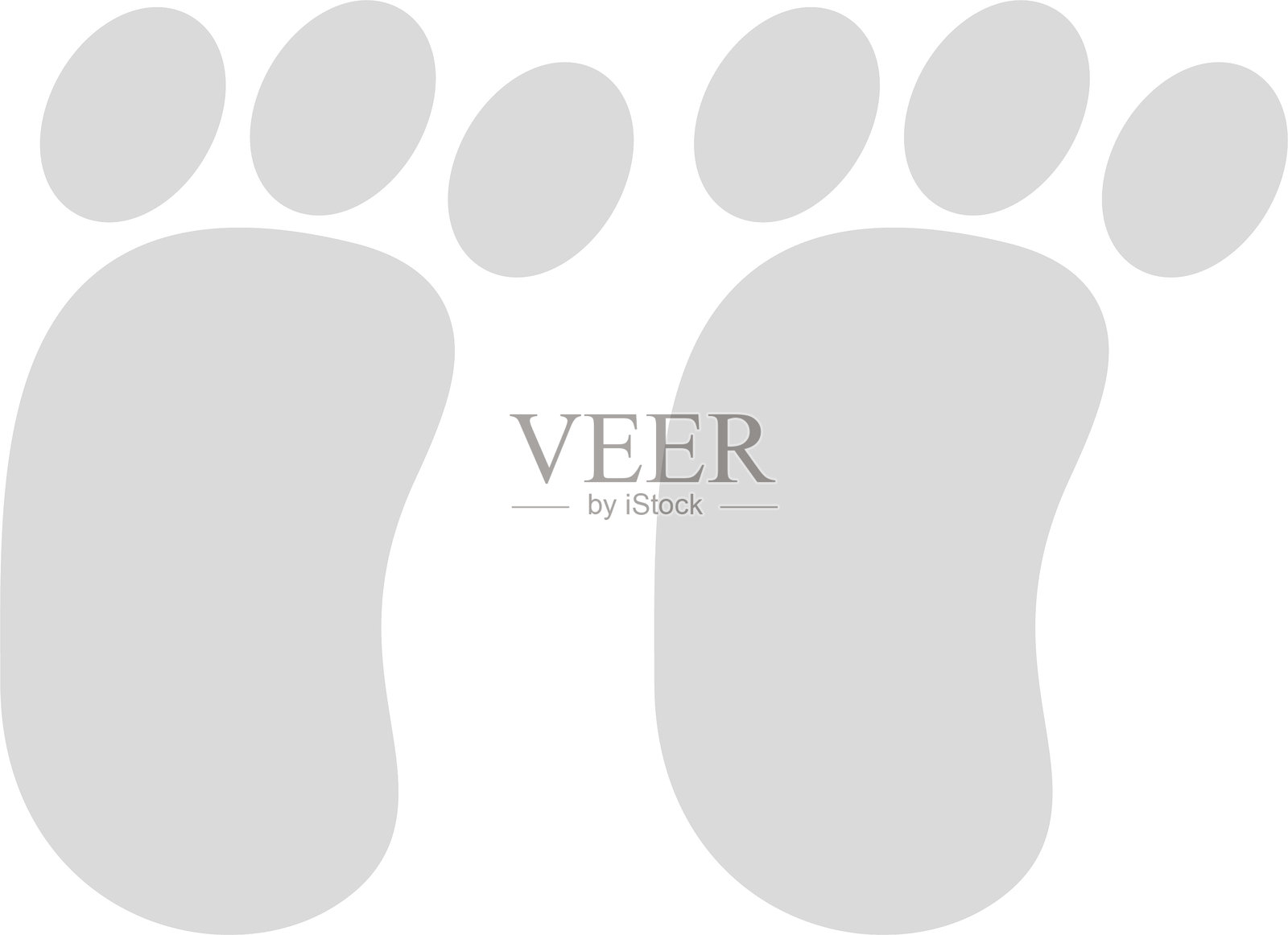 脚印图标插画图片素材