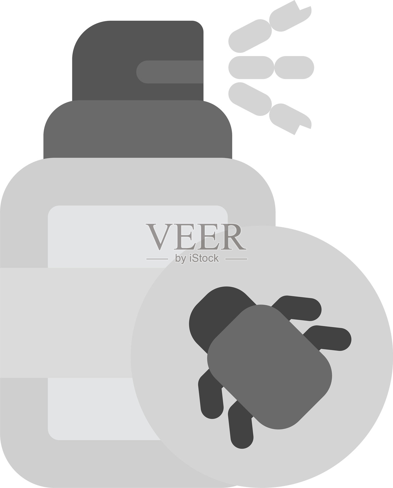 喷雾瓶图标插画图片素材