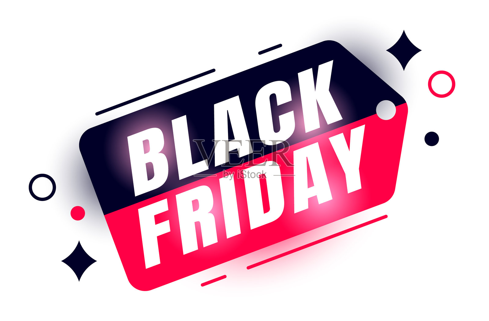 黑色星期五标签促销折扣可编辑孤立图像插画图片素材