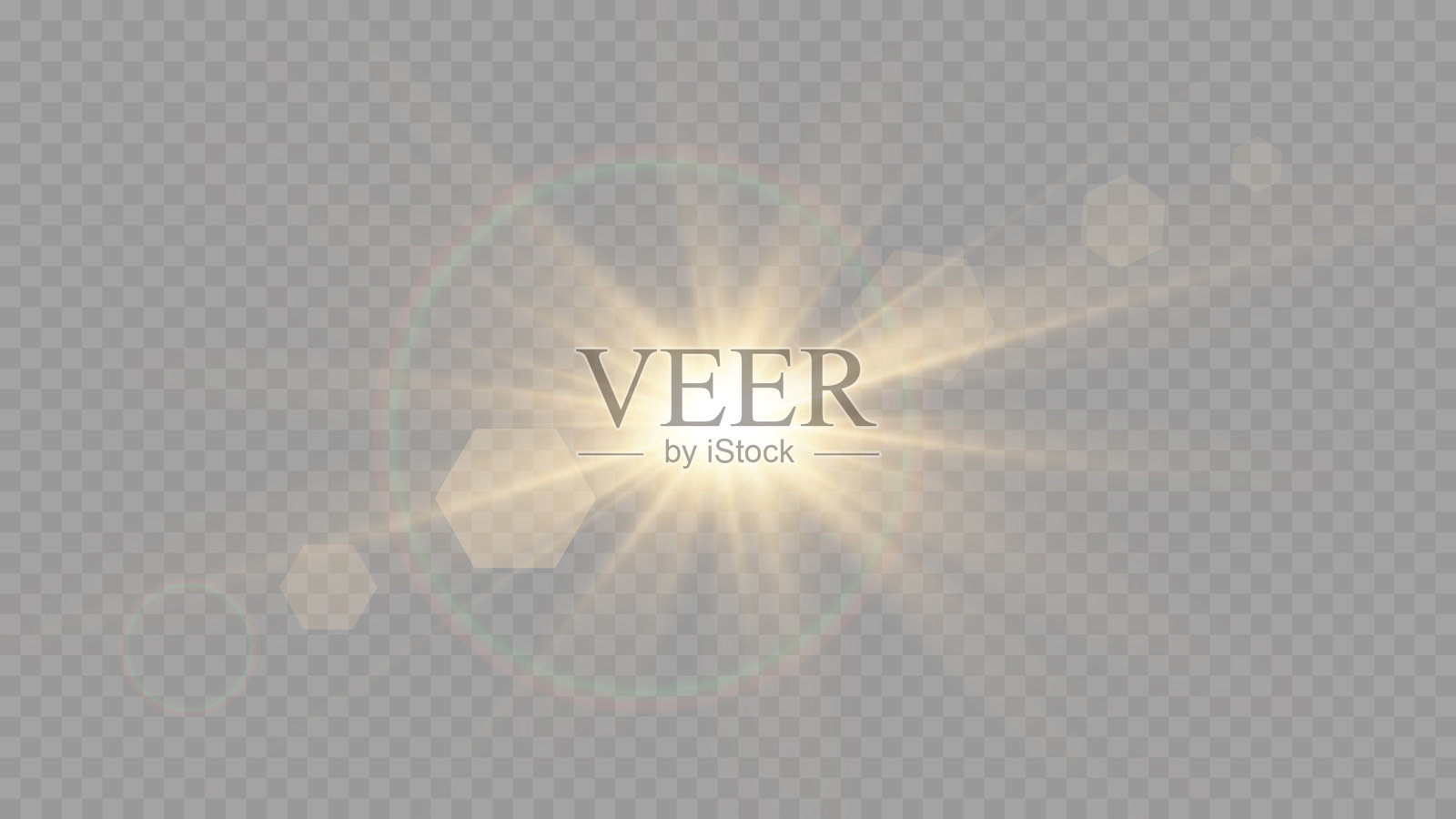 光晕，闪耀的光芒爆发。光线，闪亮的阳光，明亮的闪光。特殊镜头光晕效果。免版税矢量插图。插画图片素材