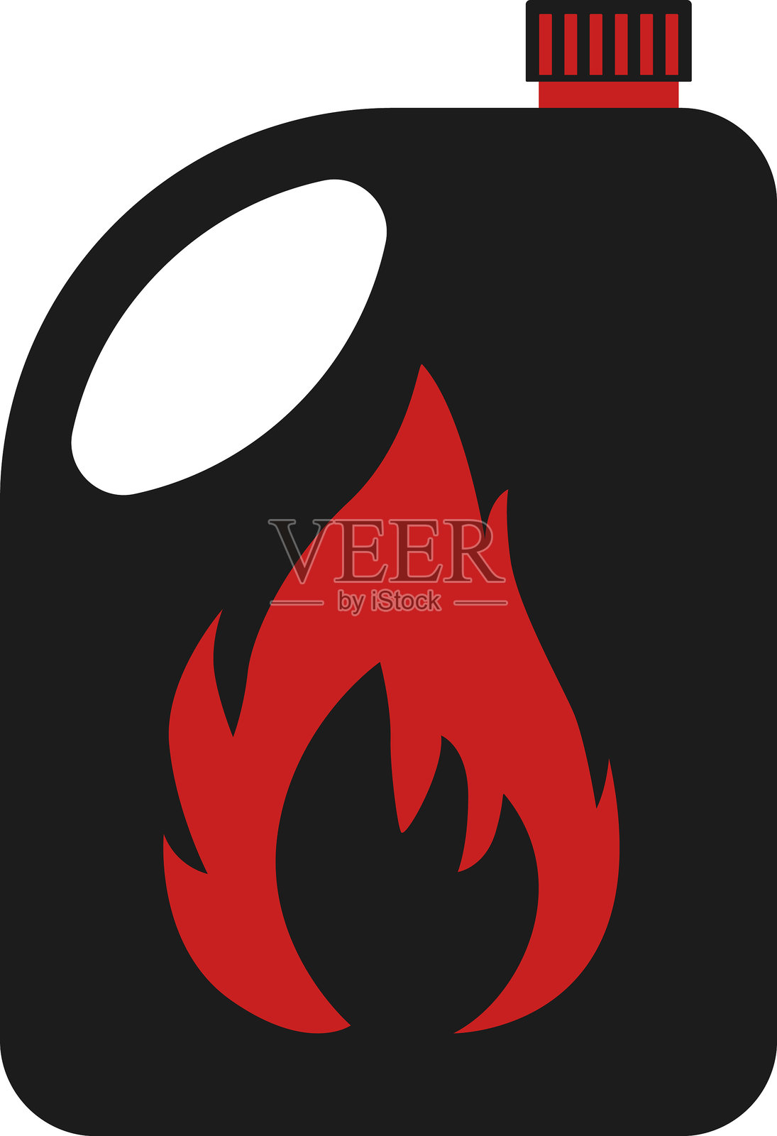 油罐图标。杰瑞罐符号。燃料、汽油或油罐。矢量。插画图片素材