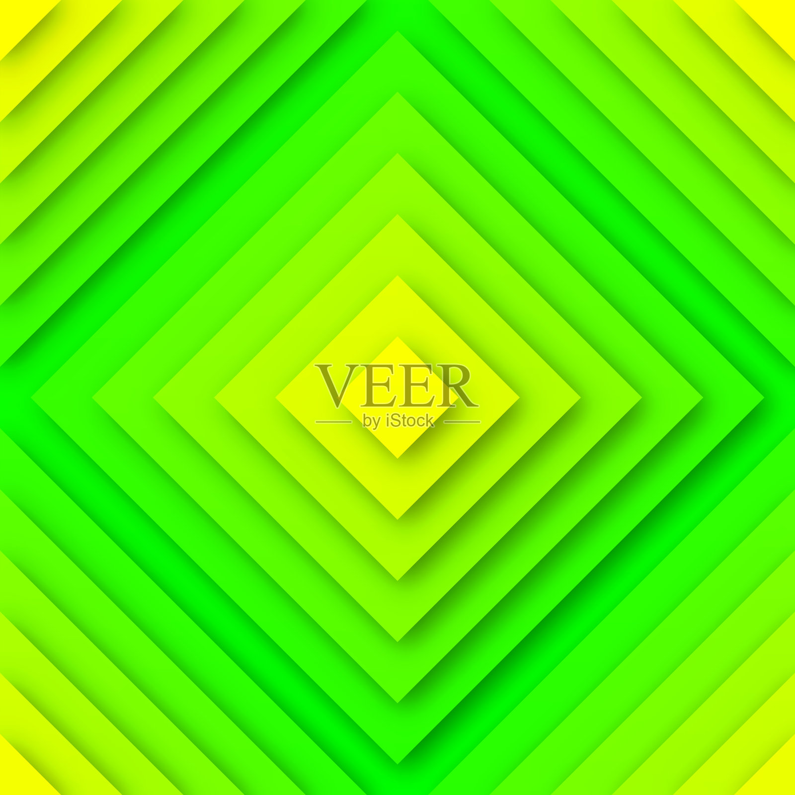 带有方形和绿色渐变的抽象设计 - 时尚背景插画图片素材