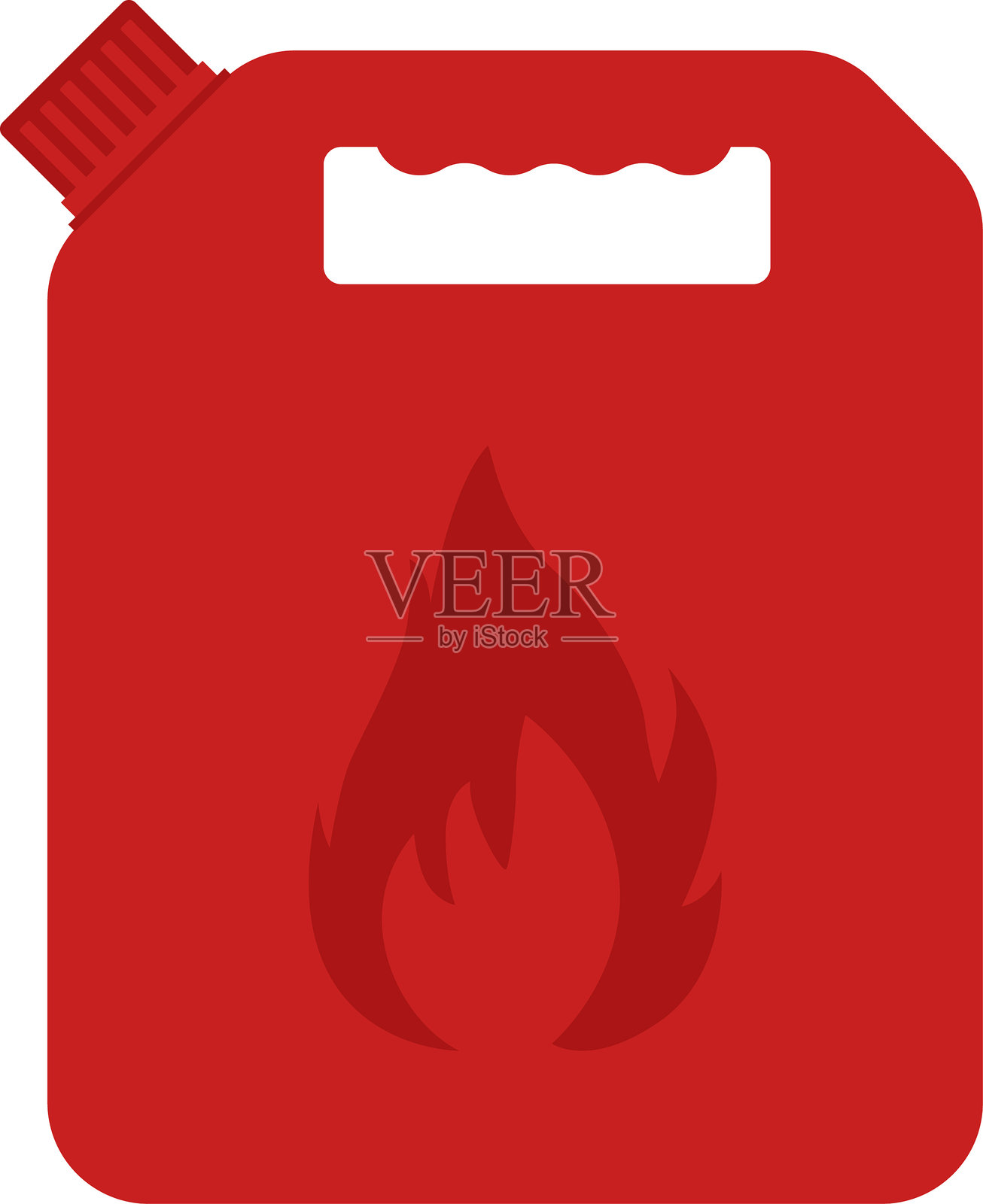 油罐图标。杰瑞罐符号。燃料、汽油或油罐。矢量。插画图片素材