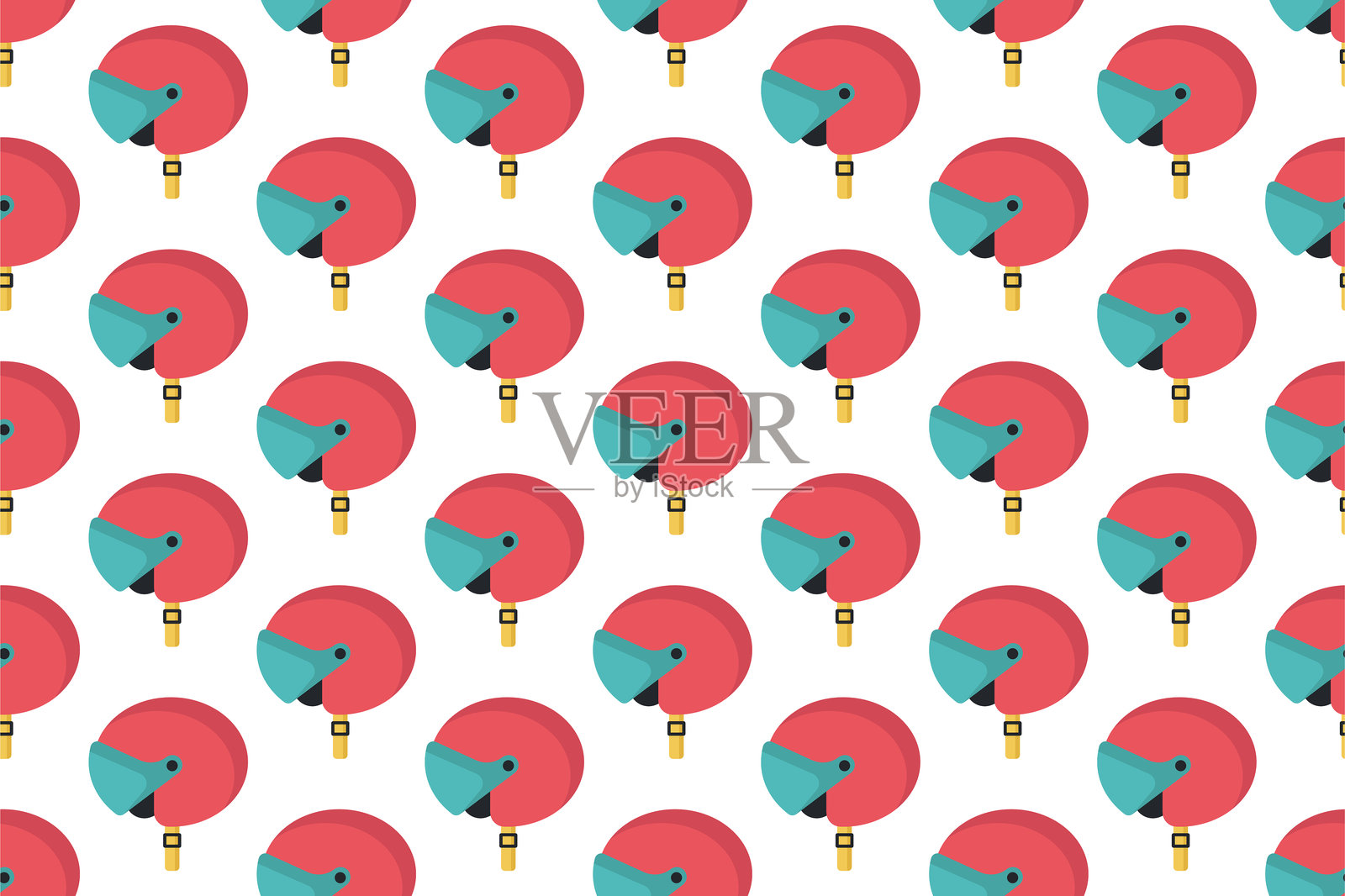 冬季运动装备无缝图案背景插画图片素材