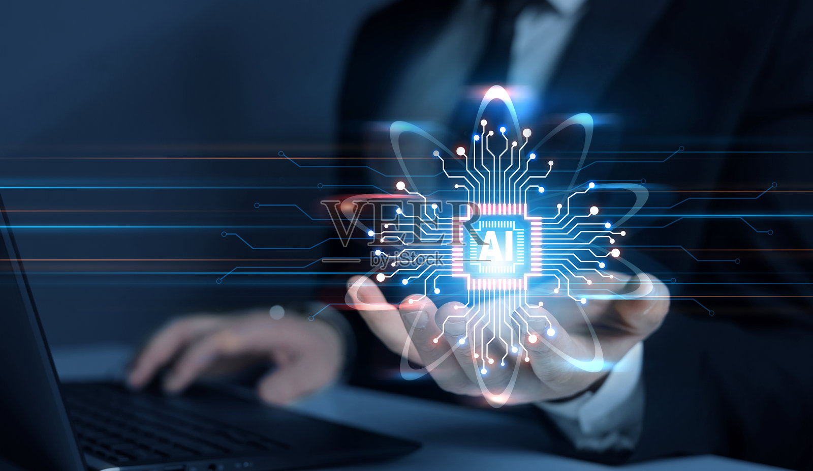 人工智能科学、技术与创新。机器学习、数据科学与人工智能（AI）照片摄影图片