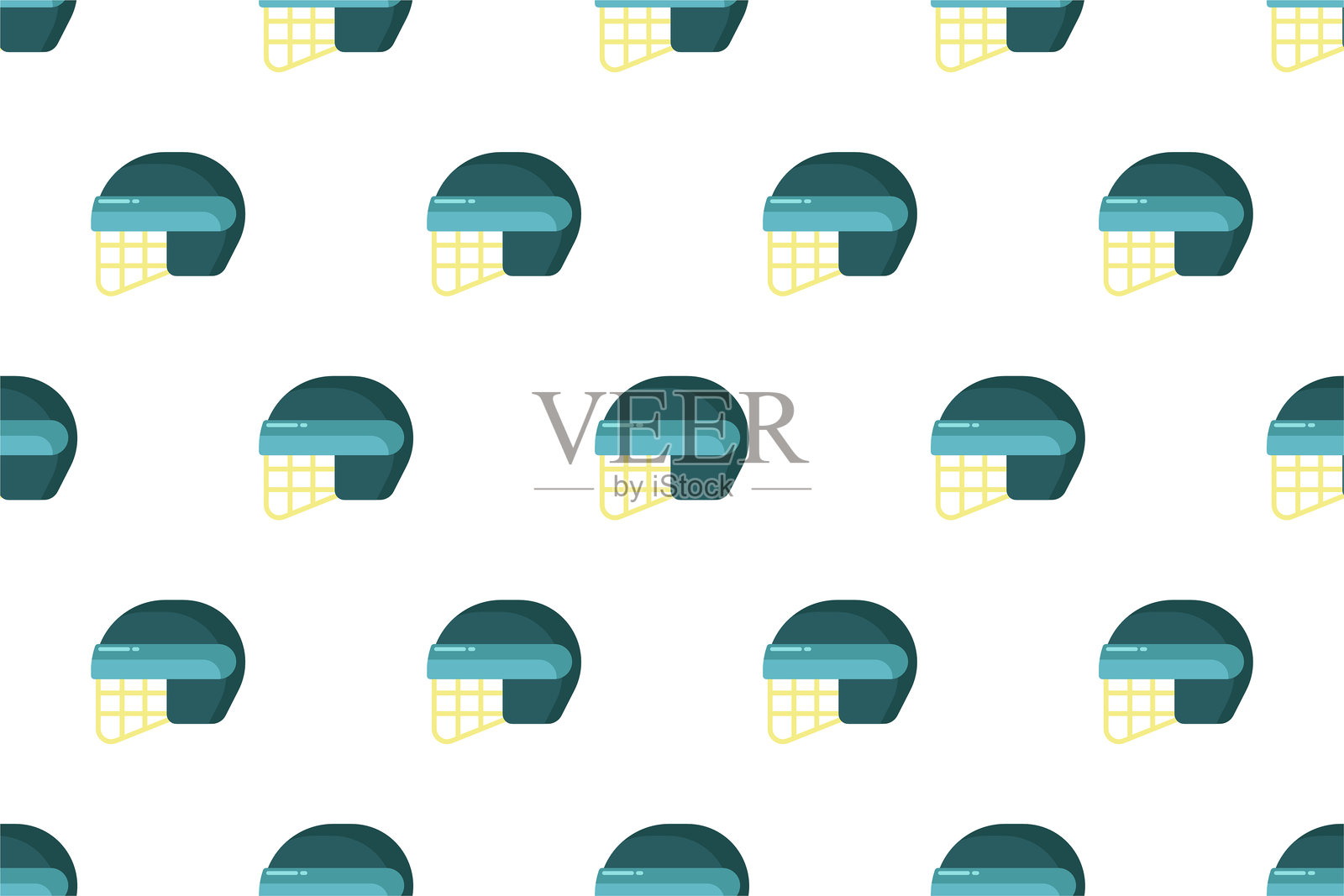 冬季运动装备无缝图案背景插画图片素材