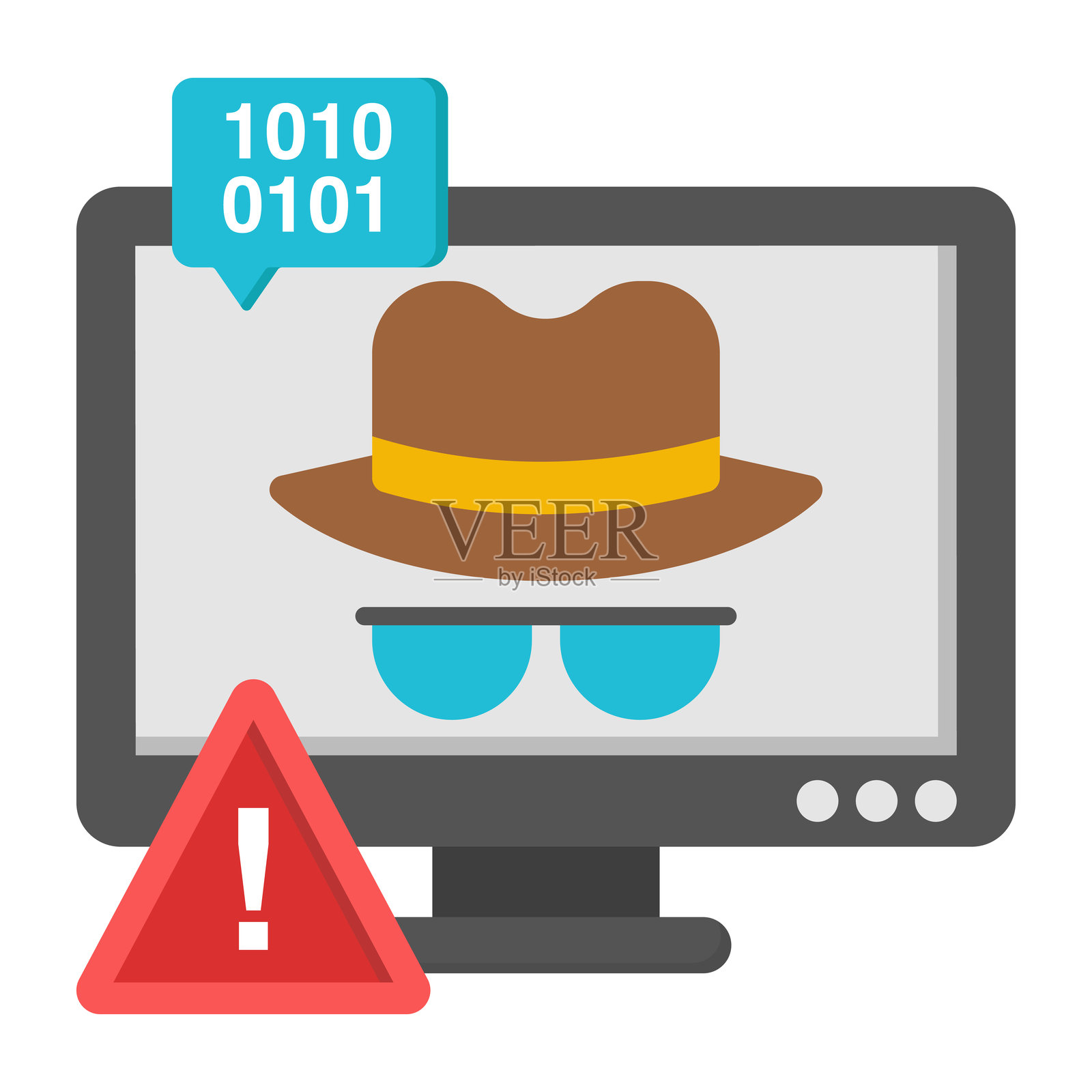 间谍的图标设计插画图片素材