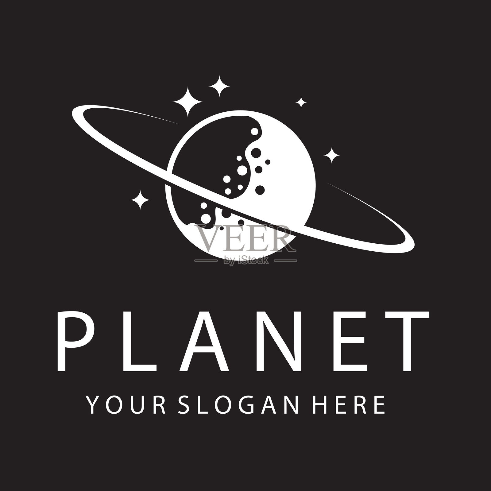 土星的设计插画图片素材