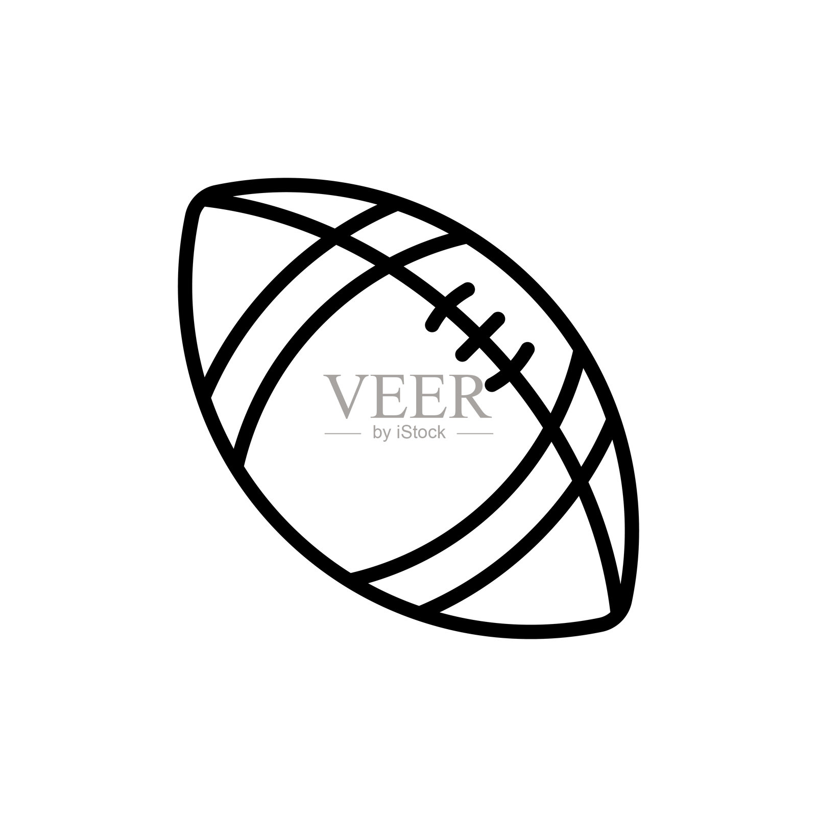 美式足球图标矢量设计元素模板插画图片素材