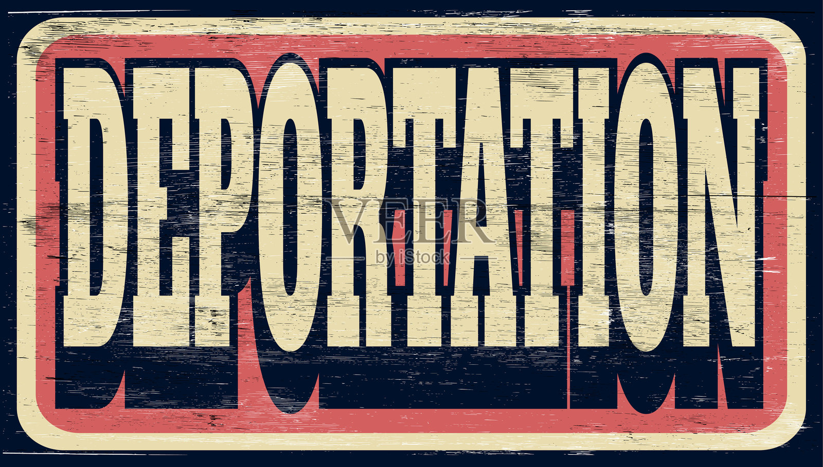 驱逐出境插画图片素材