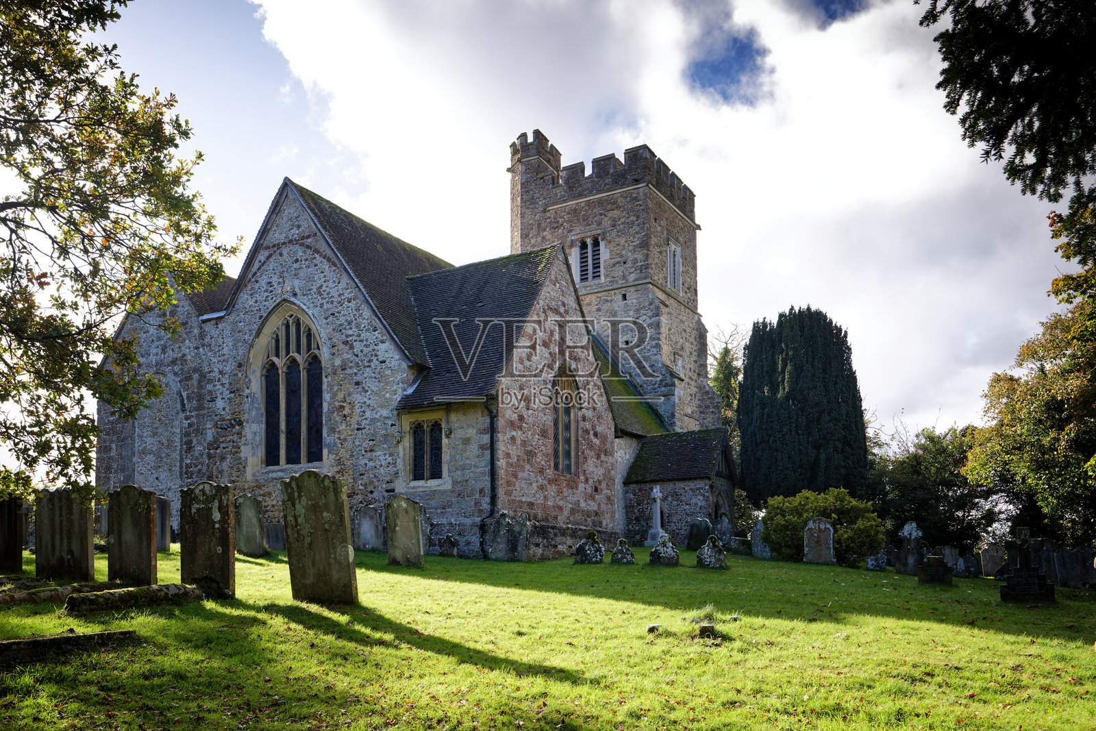 肯特郡西马林的阿丁顿村圣玛格丽特教堂照片摄影图片