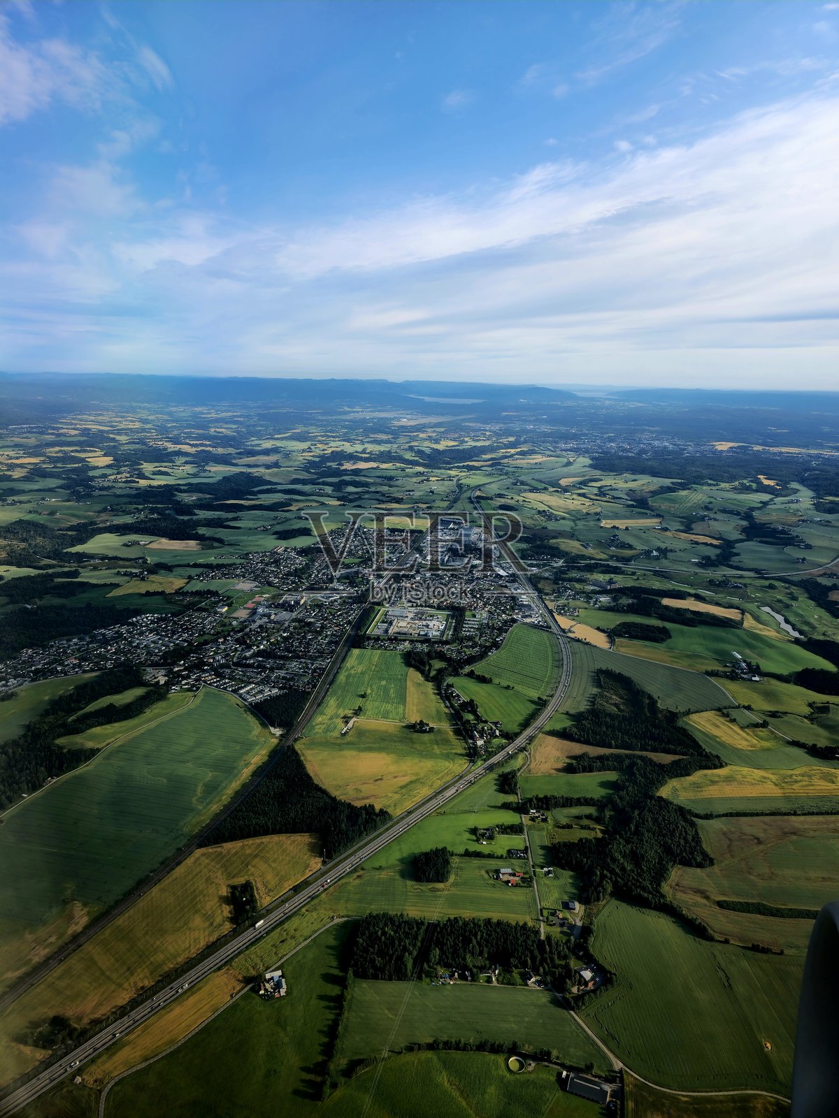 从高空俯瞰挪威照片摄影图片