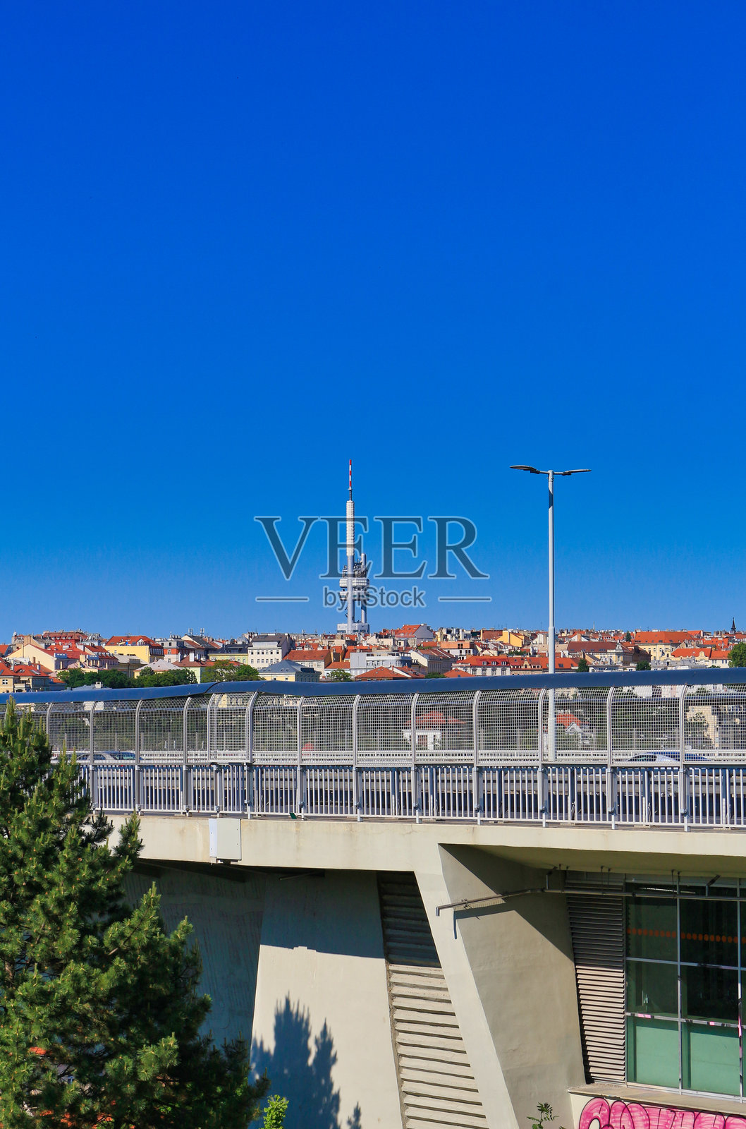 布拉格Žižkov电视塔照片摄影图片