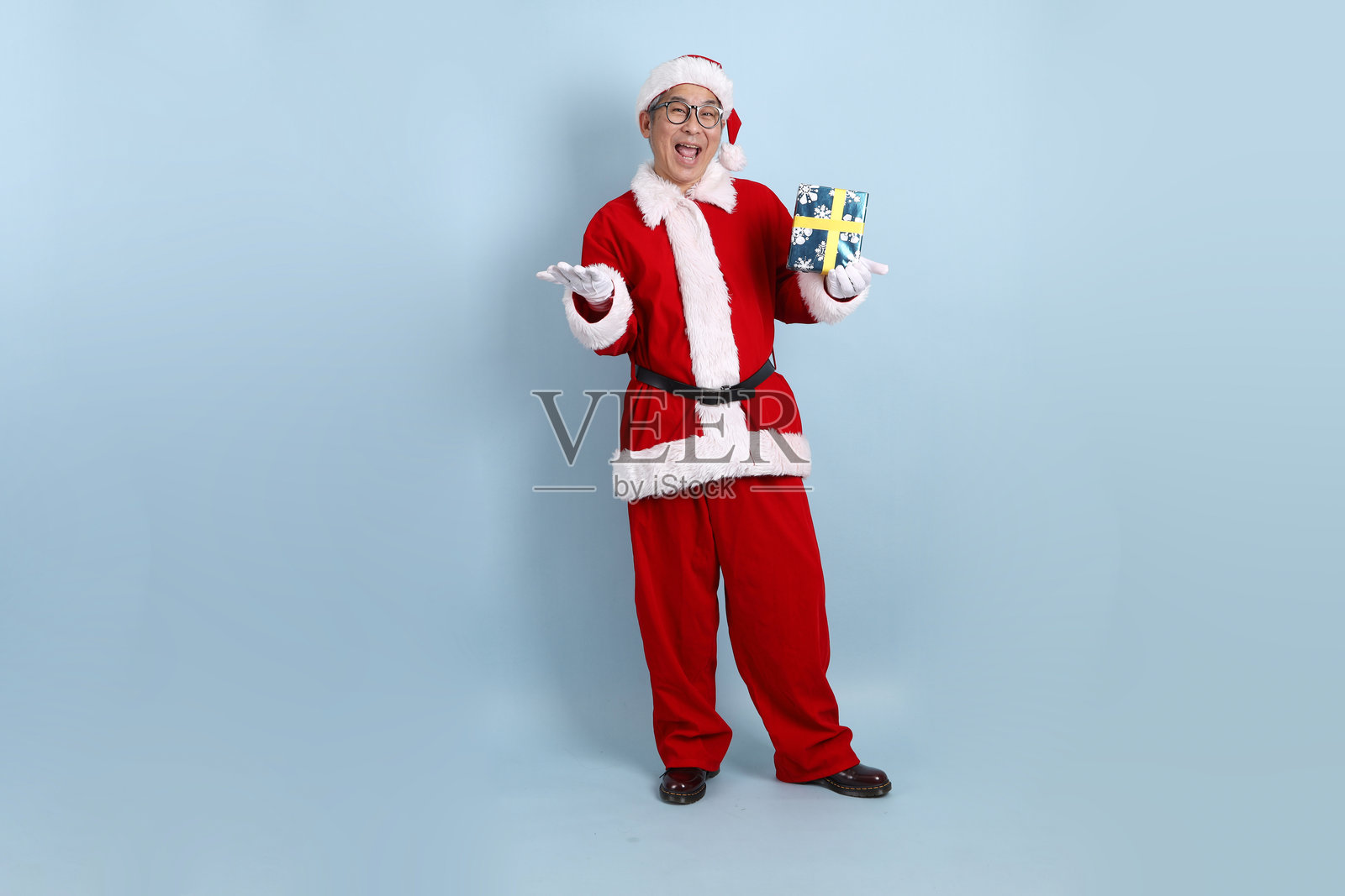 圣诞老人照片摄影图片