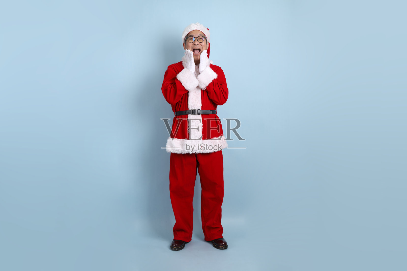 圣诞老人照片摄影图片