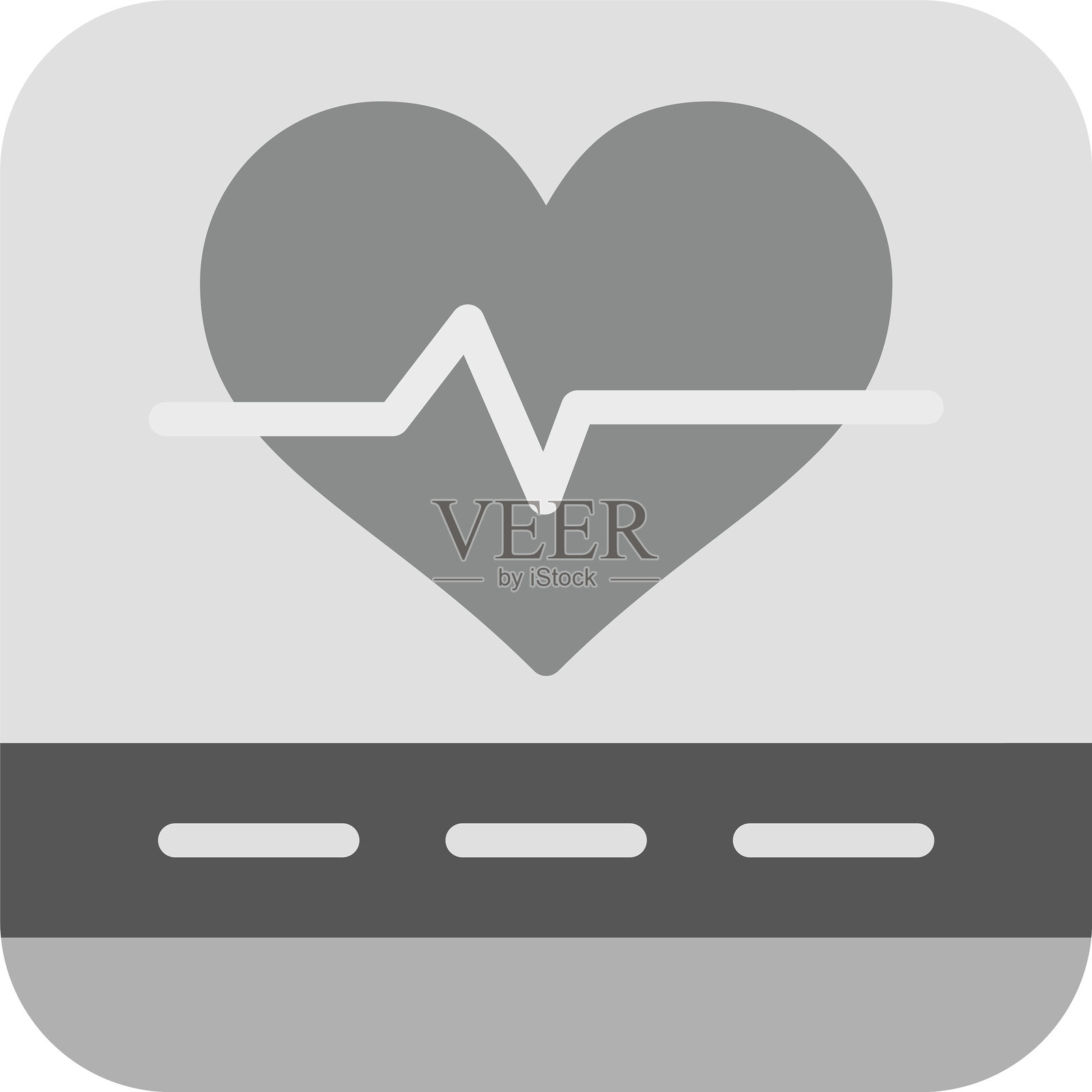 心率图标插画图片素材