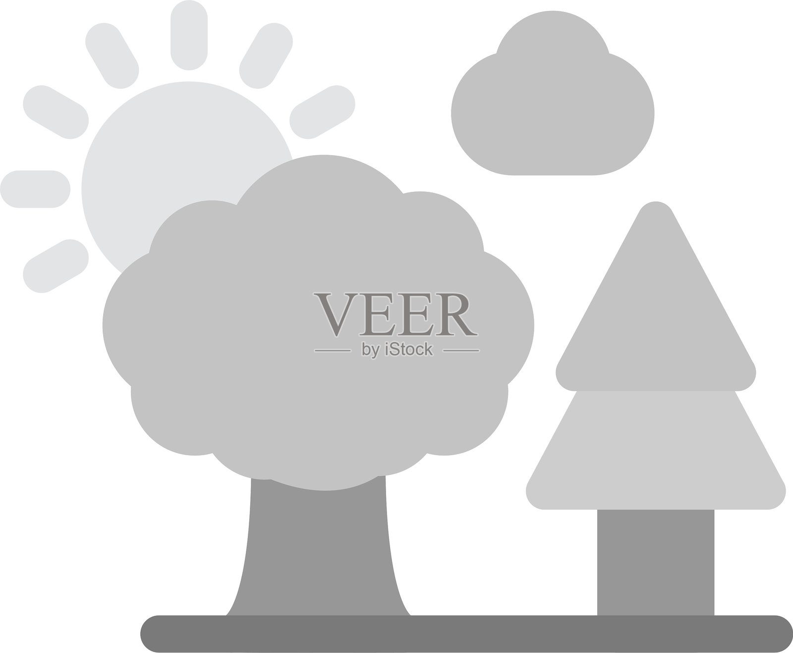 树木图标插画图片素材