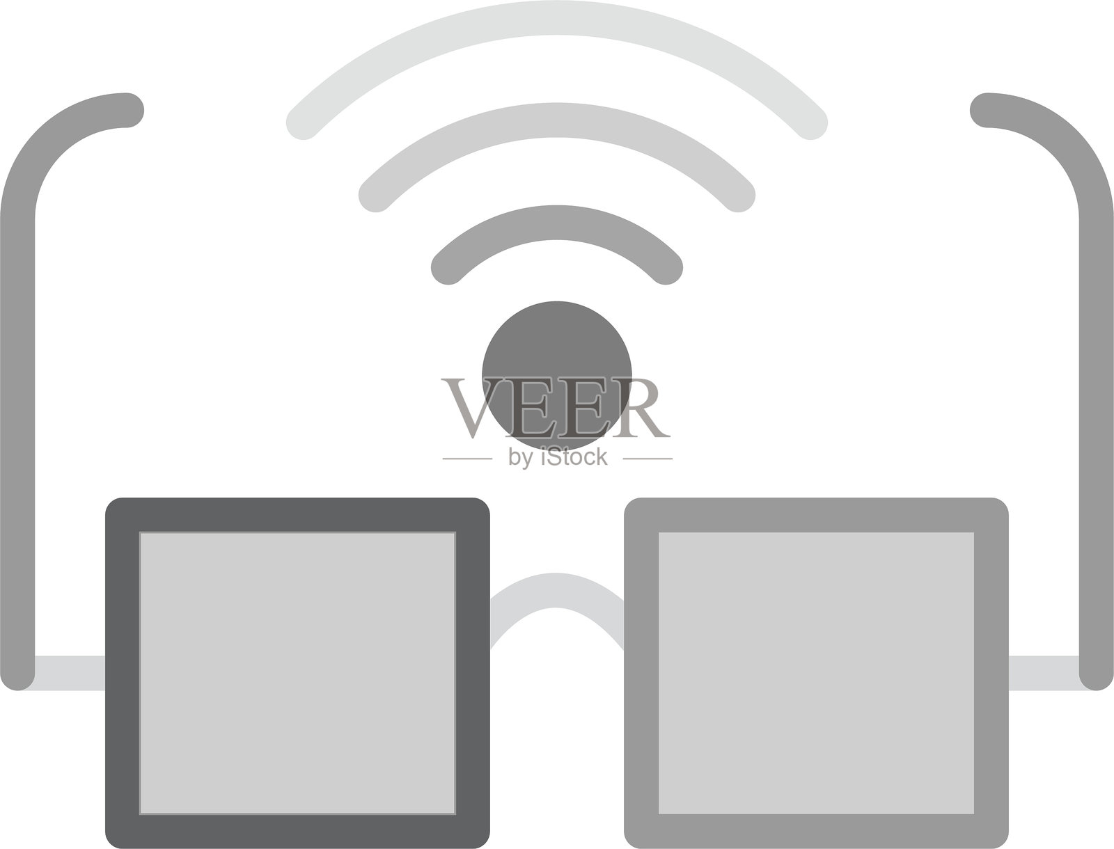 智能眼镜图标插画图片素材