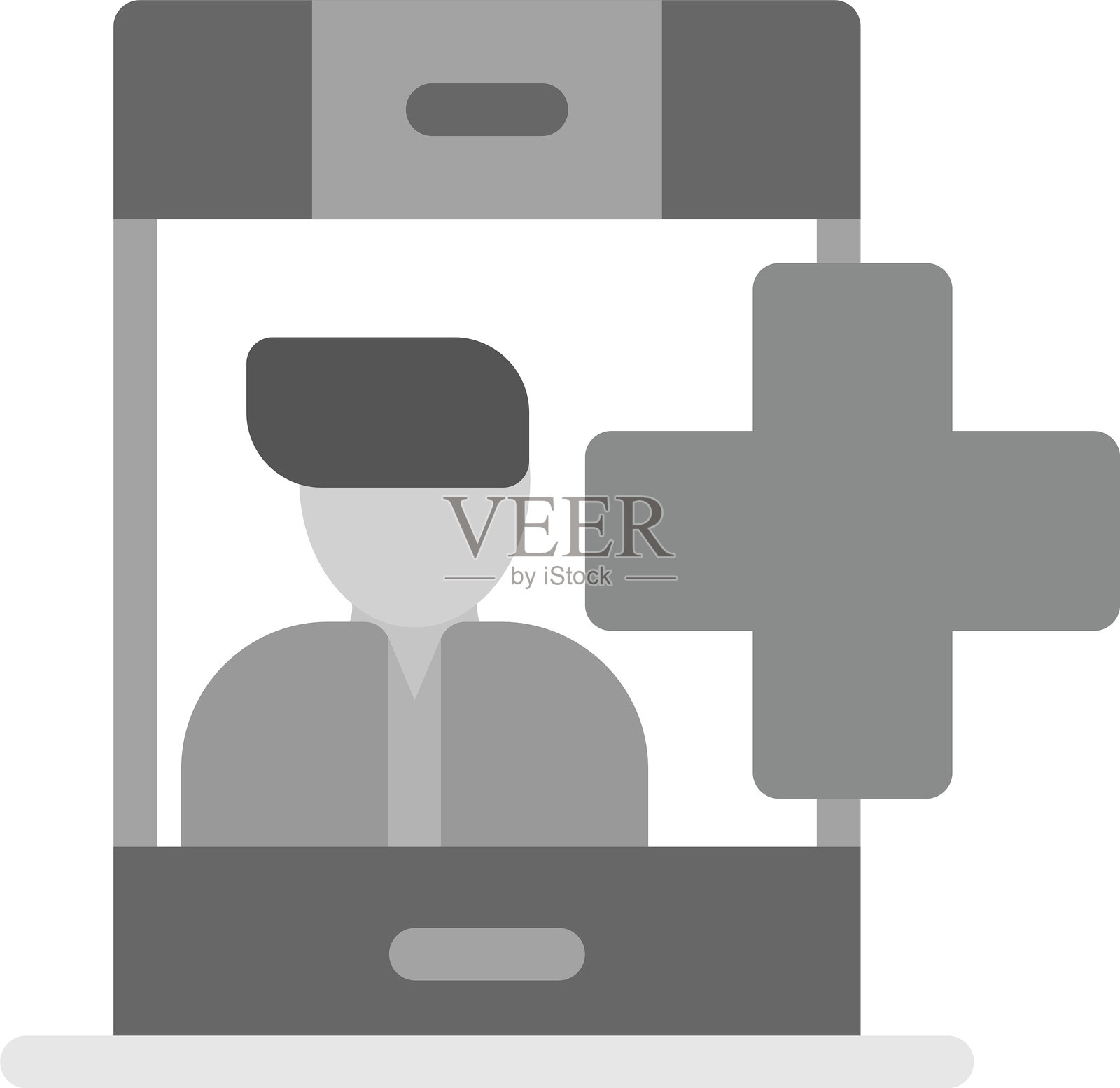 医疗电子商务提供商图标插画图片素材