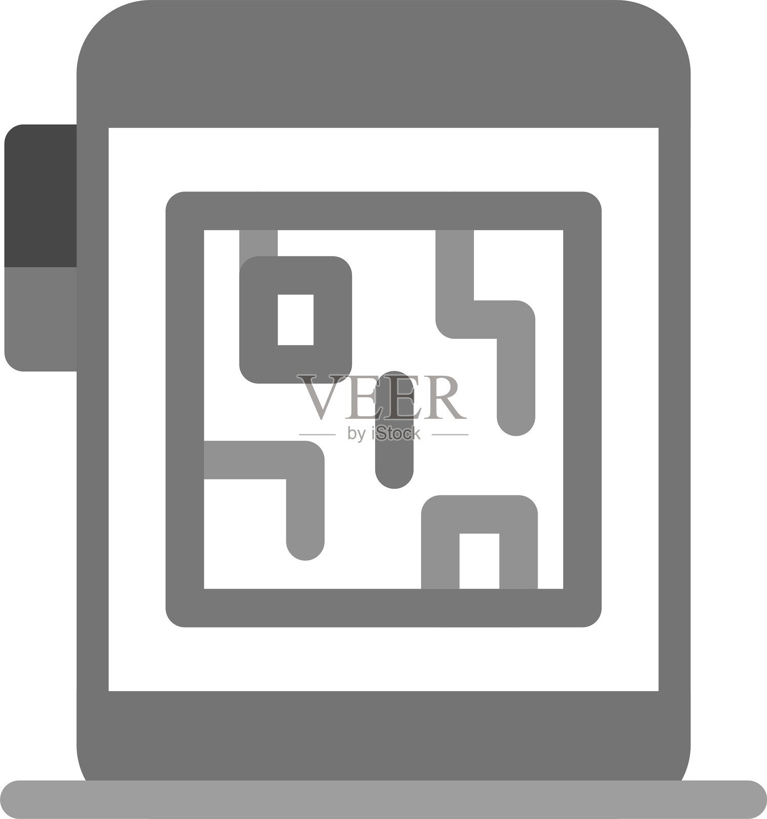 二维码图标插画图片素材