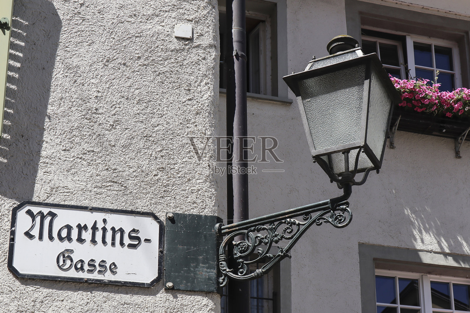 奥地利布雷根茨的城市生活，博登湖照片摄影图片