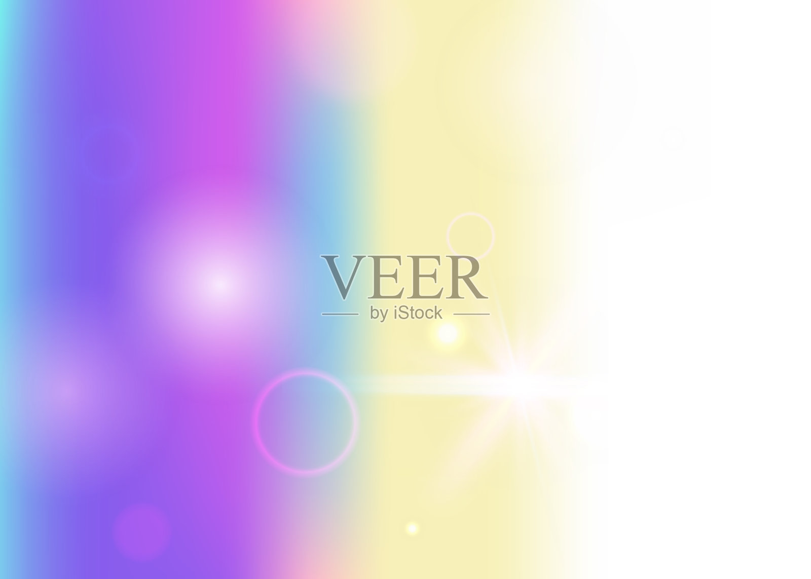 独角兽全息图。紫色魔法邀请函。仙女背景。童话宇宙效果。粉色女孩渐变。淡紫色闪光图案。彩虹背景。梦幻独角兽全息图。插画图片素材