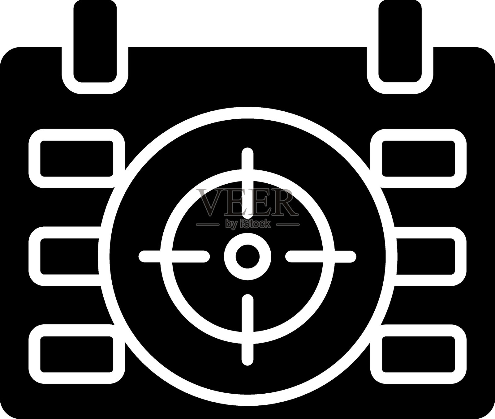 目标时间图标风格插画图片素材