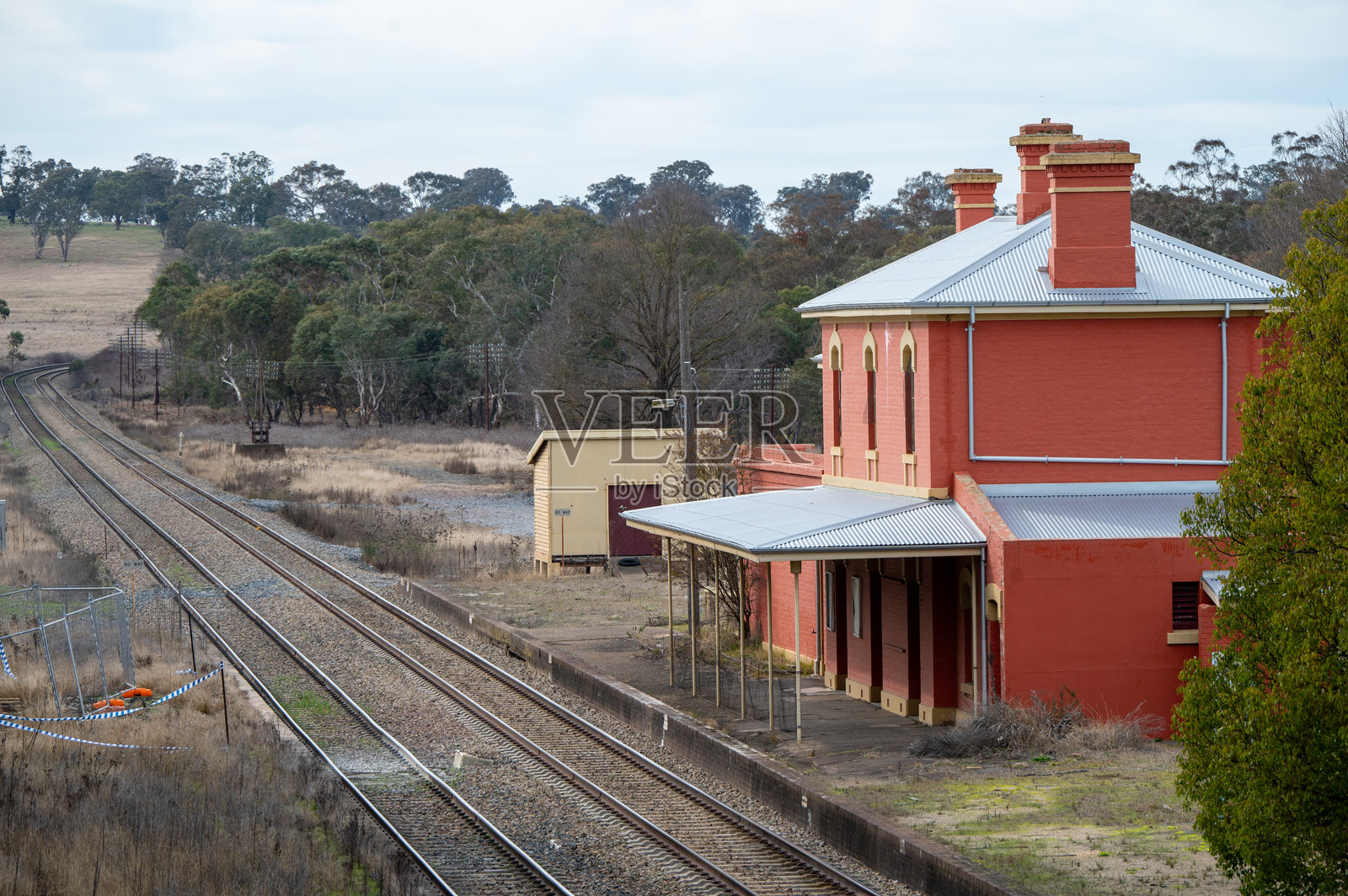 新南威尔士州乡村的博宁火车站照片摄影图片