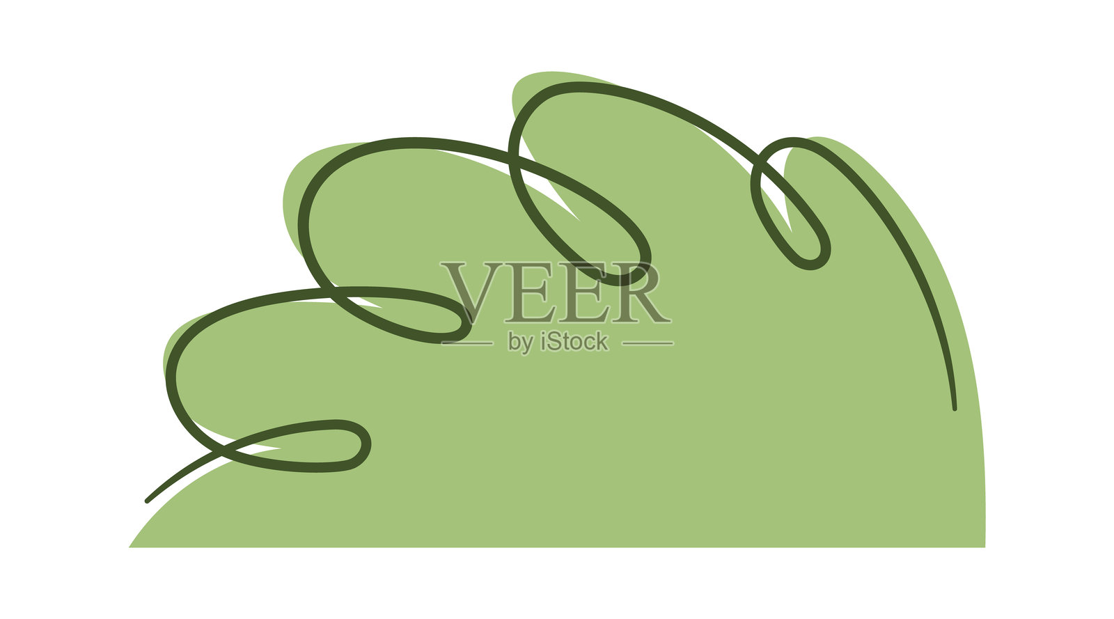 绿色草丛矢量插图插画图片素材