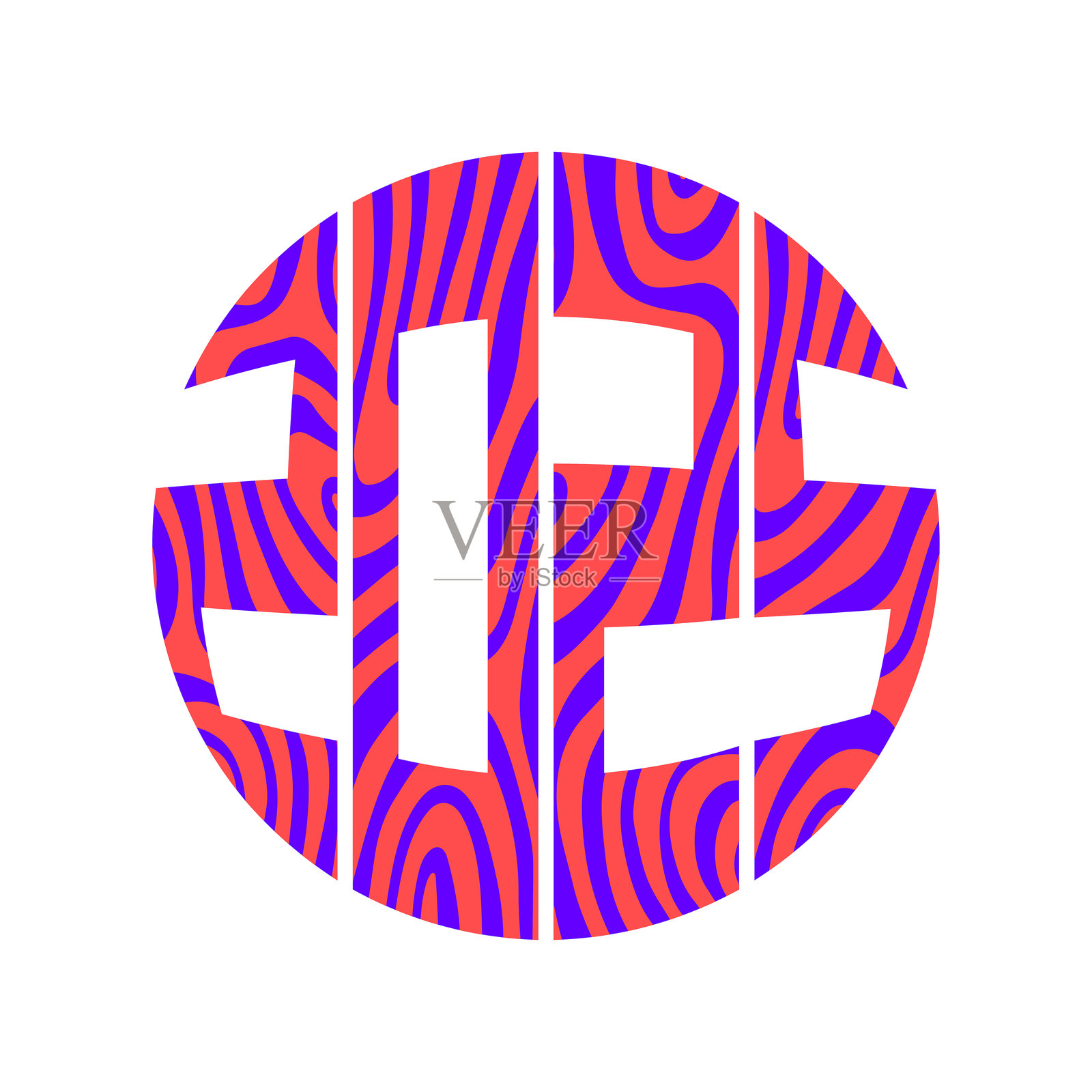 2025年，圆形液化图案插画图片素材