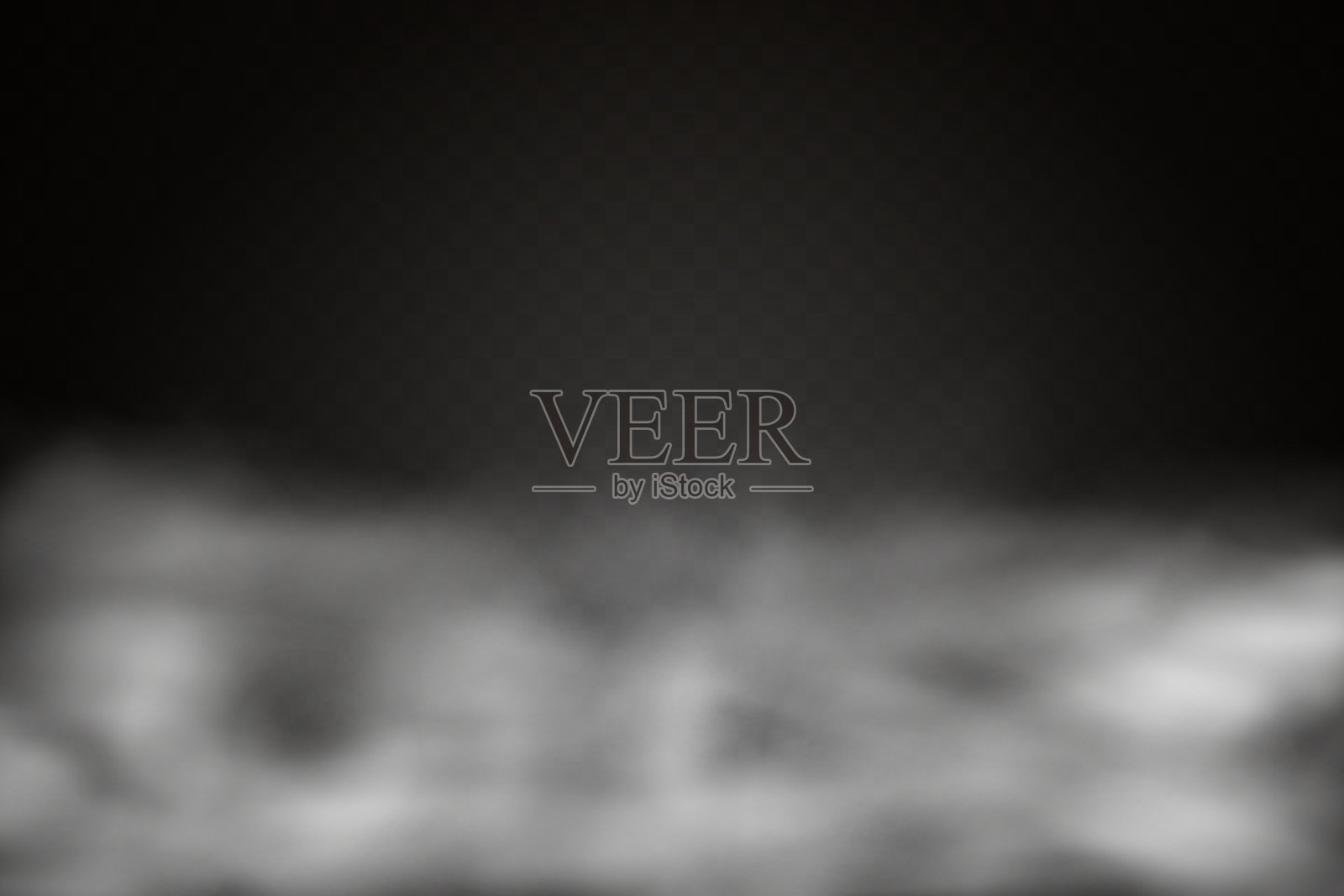 烟雾效果背景。逼真的装饰性雾气在空气中，蒸汽，蔓延的烟雾。云雾布局。透明度矢量插图。插画图片素材