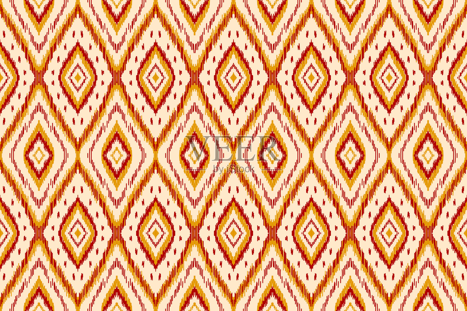 美丽的民族部落图案艺术。民族伊卡特无缝图案。美式和墨西哥风格。插画图片素材