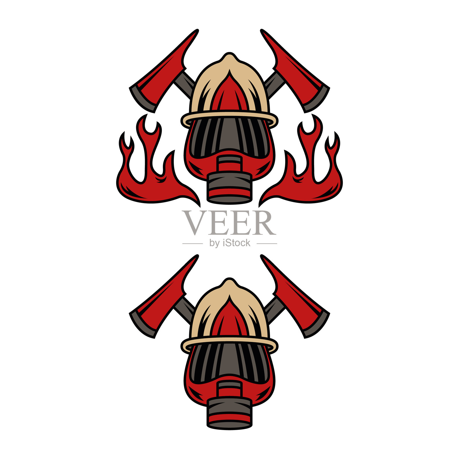 消防员 4插画图片素材