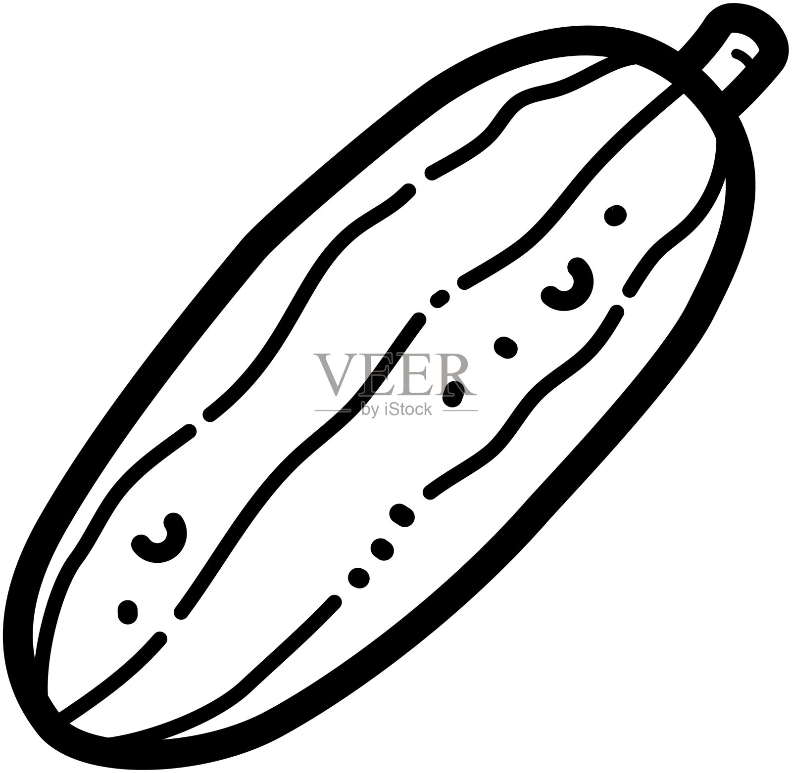 黄瓜 - 水果图标插画图片素材