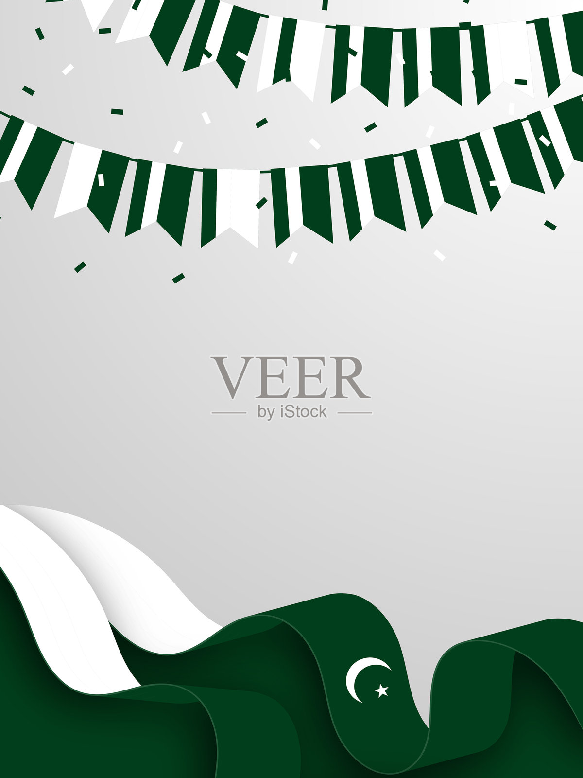 巴基斯坦节日和国庆庆祝活动的背景插画图片素材