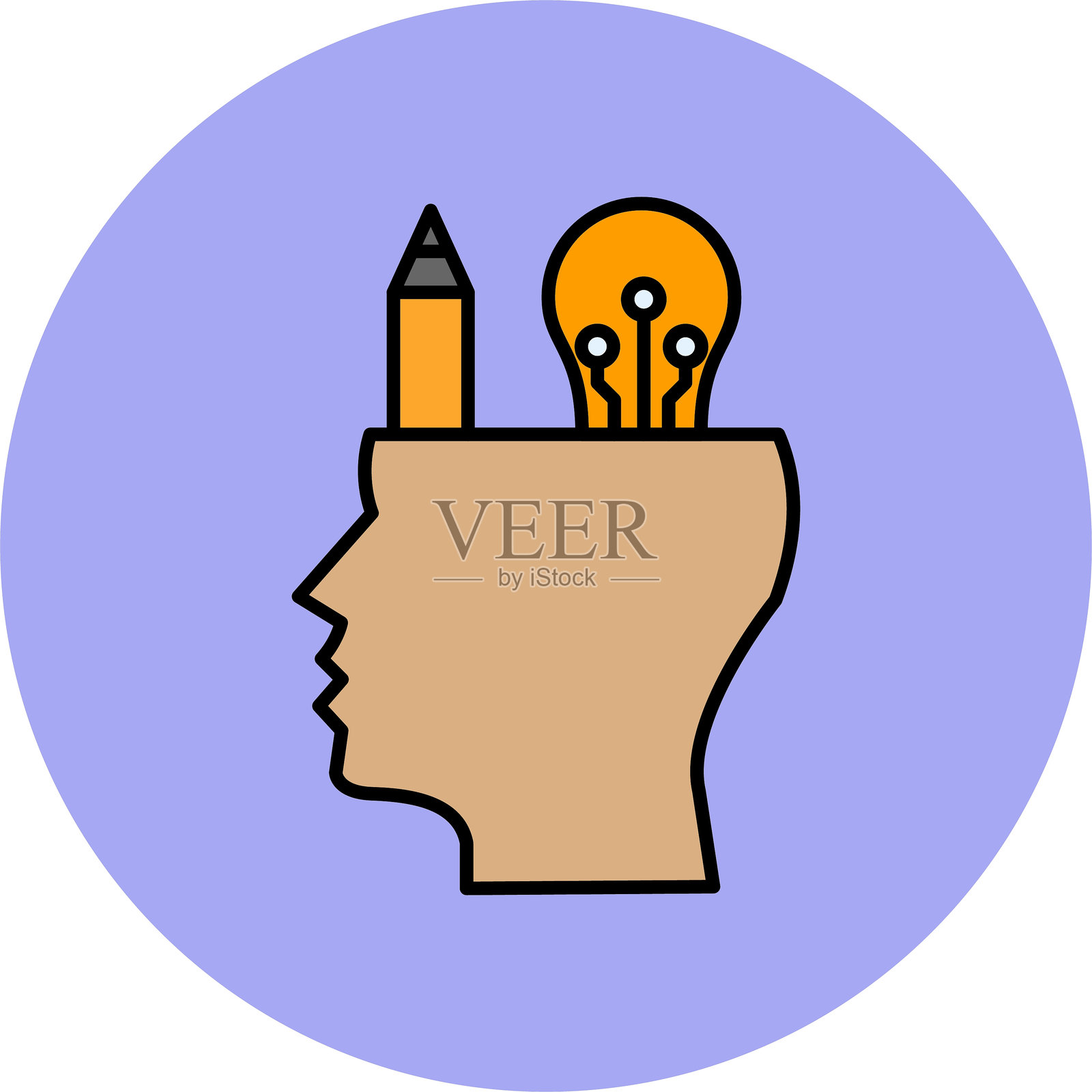 圆形填充图标插画图片素材