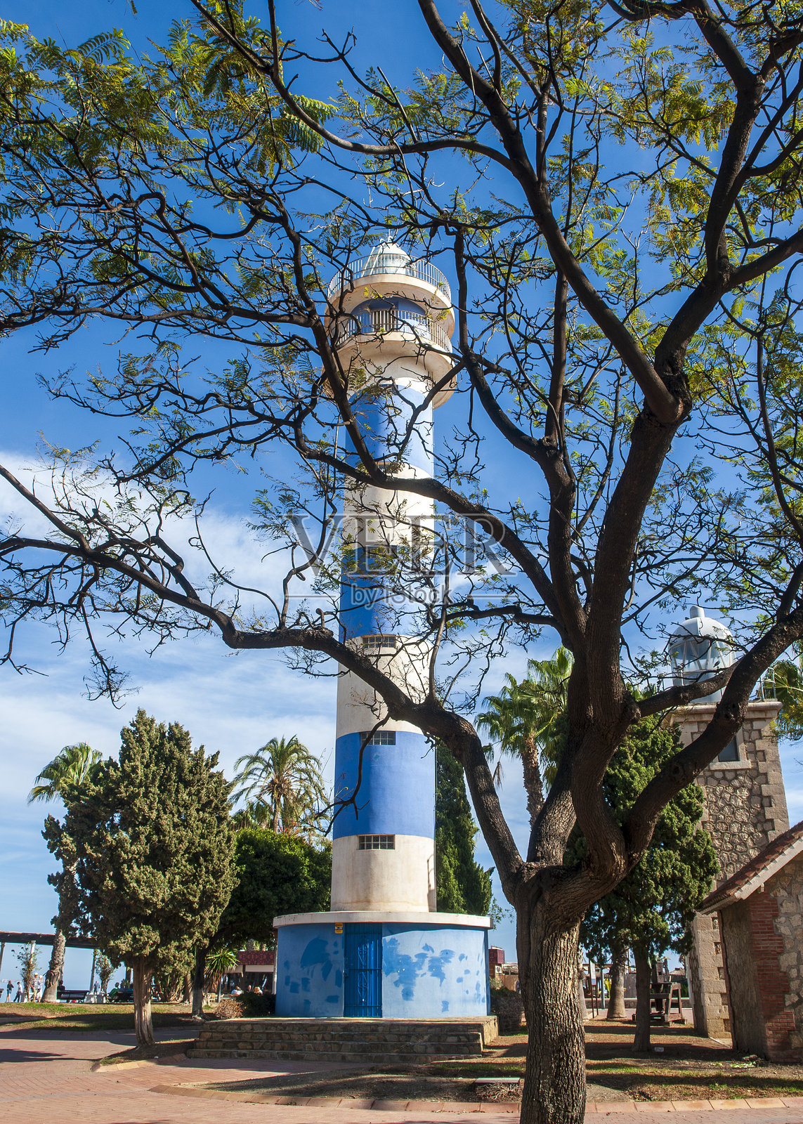 托雷德尔马尔灯塔照片摄影图片