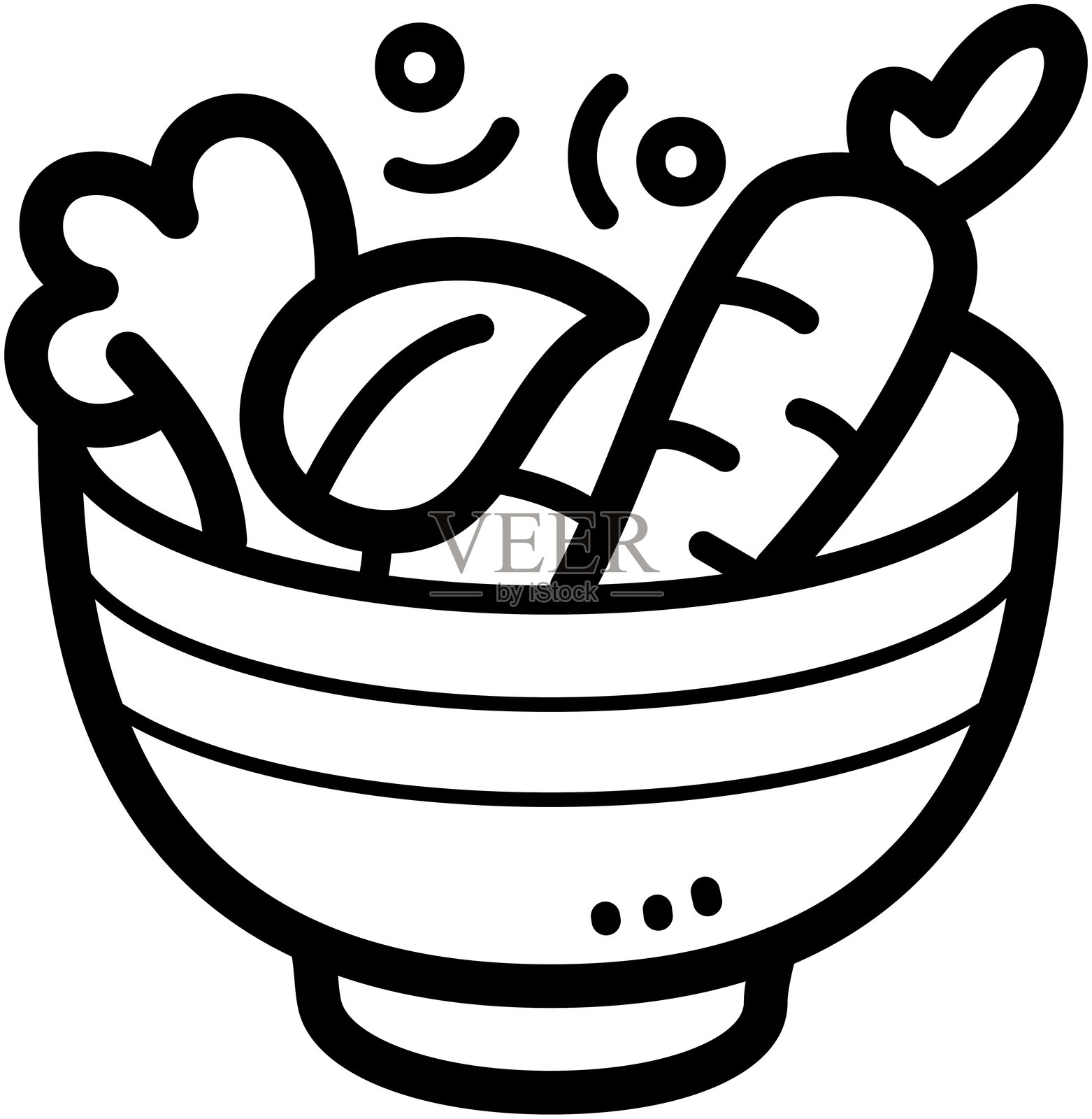 蔬菜 - 食品和饮料图标插画图片素材