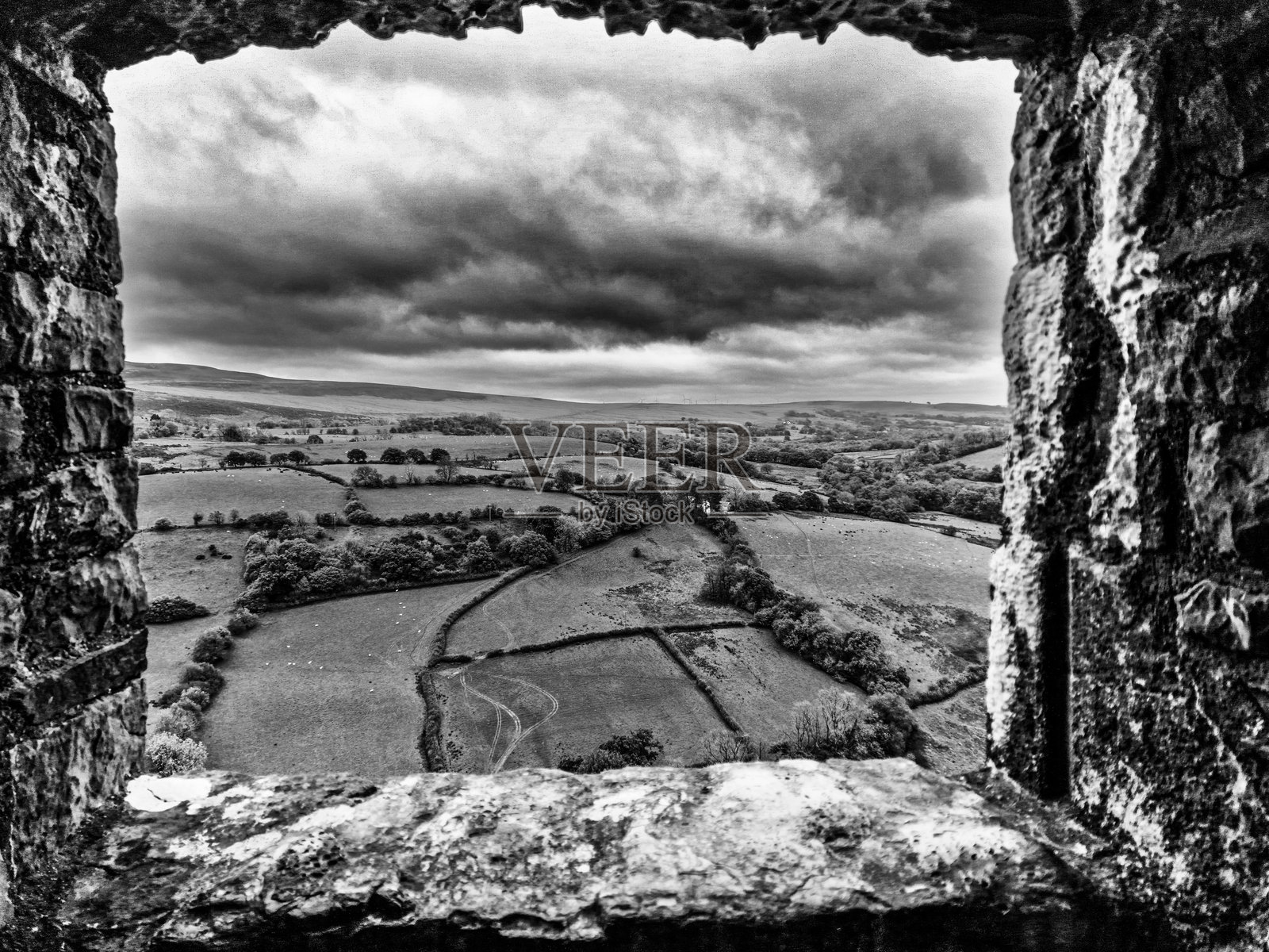 卡雷格·肯嫩城堡，南威尔士照片摄影图片