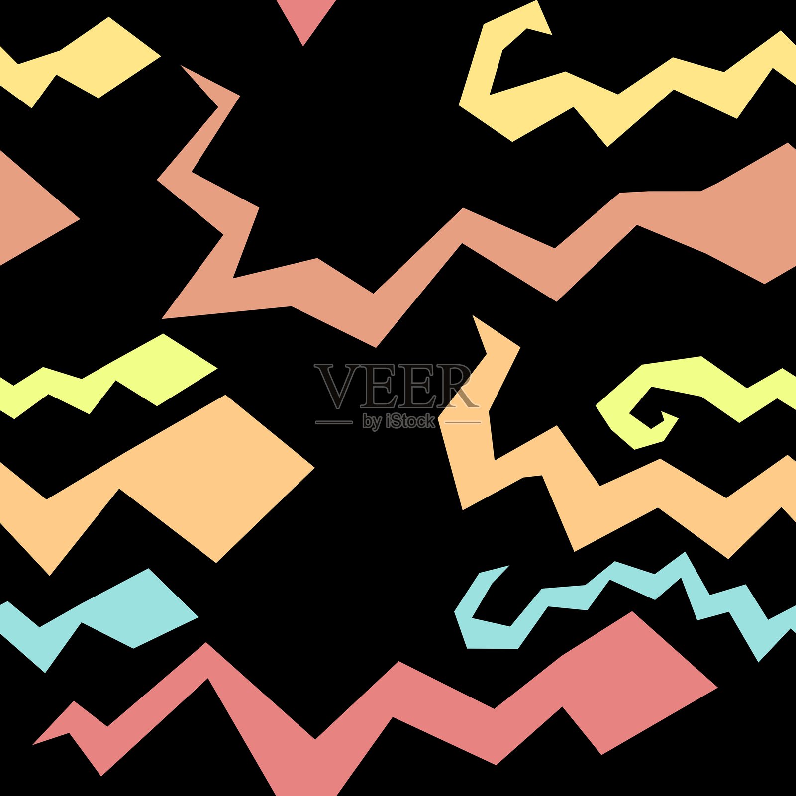 圣诞动物无缝蛇纹图案，适用于包装纸和面料照片摄影图片