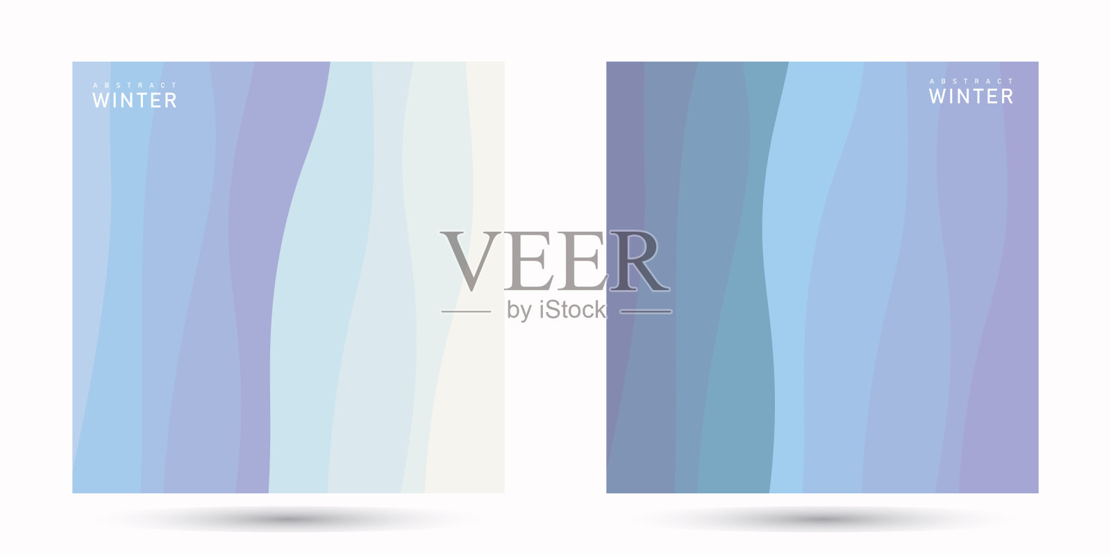 冬季色调的抽象波浪背景设计，波浪图案，无缝抽象波浪背景，蓝色波浪，壁纸，横幅，模板插画图片素材