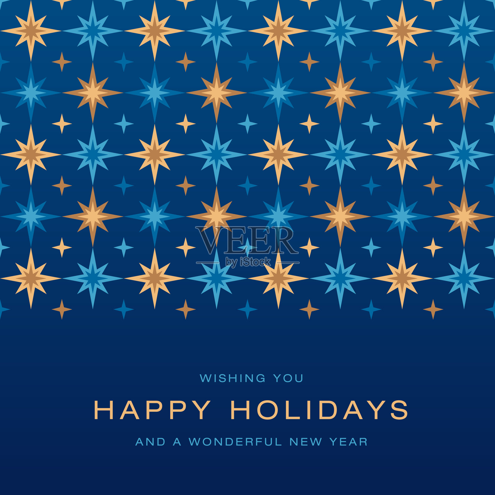 带星星的圣诞节贺卡插画图片素材