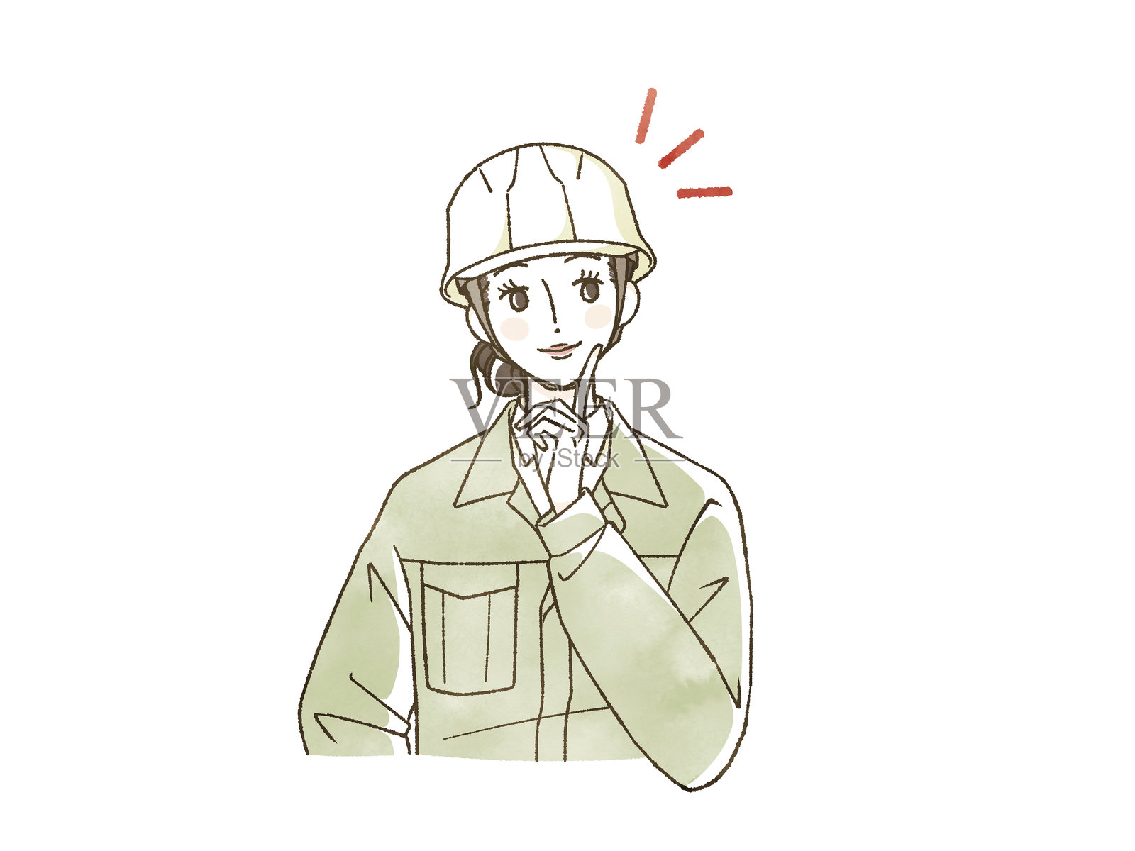 微笑的女性工作人员照片摄影图片