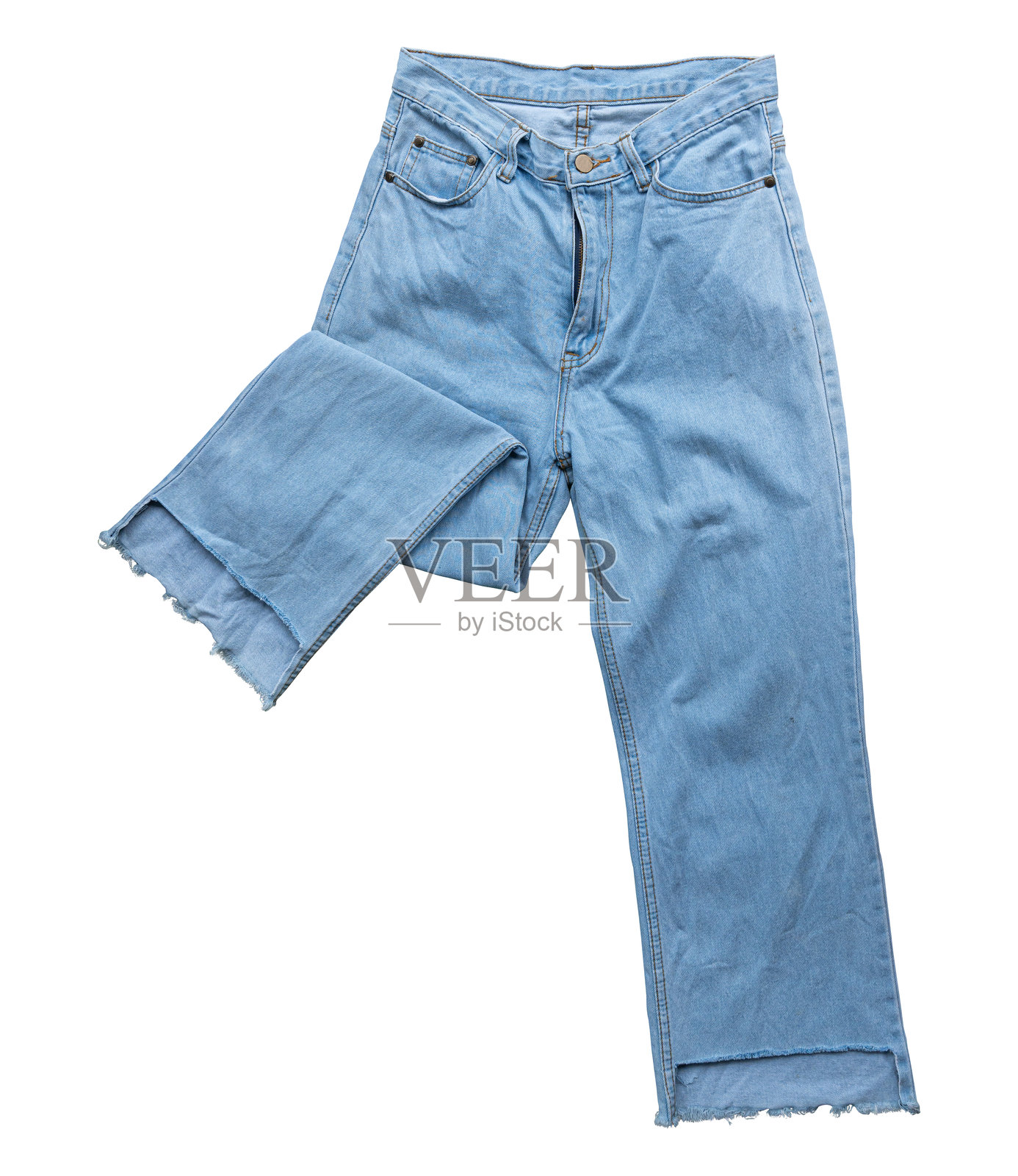 透明背景上的牛仔裤。PNG文件照片摄影图片